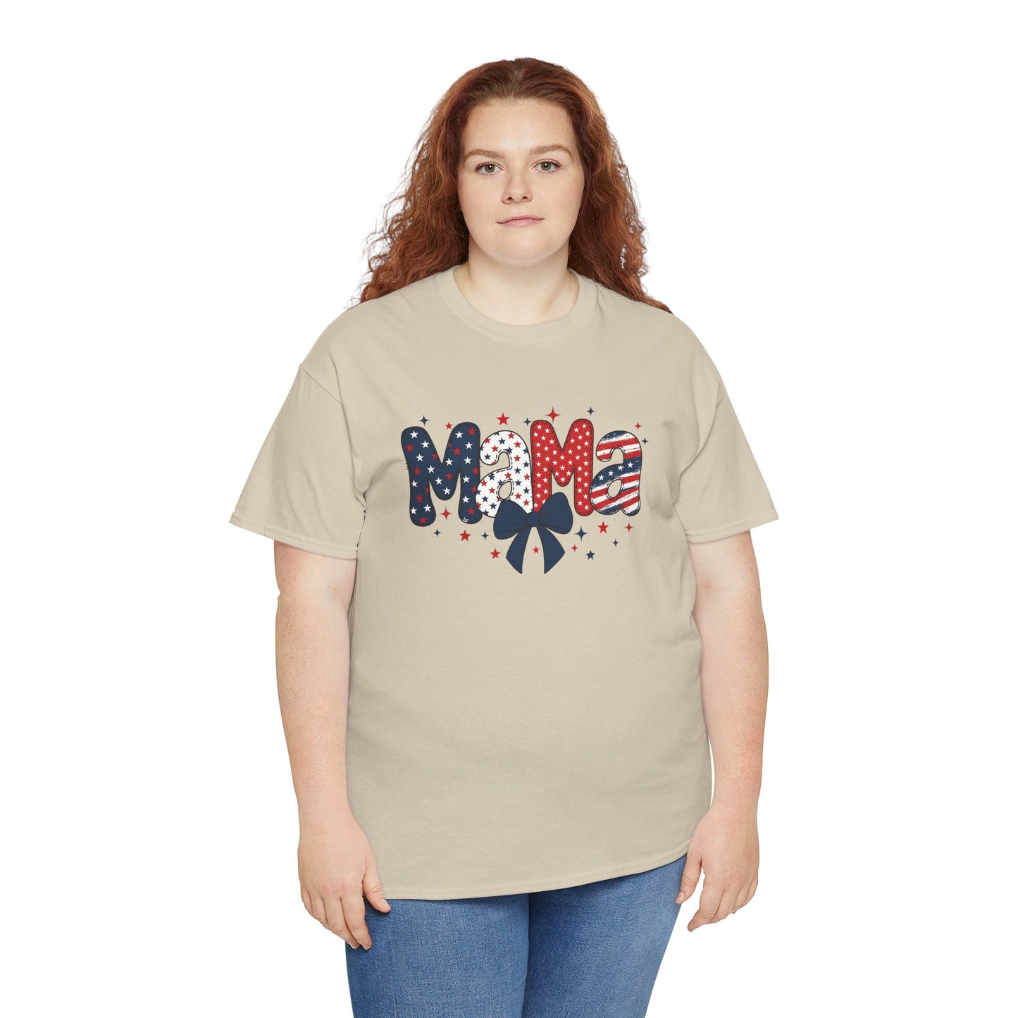Patriotic Mama Tee - Unisex Cotton Shirt for Moms