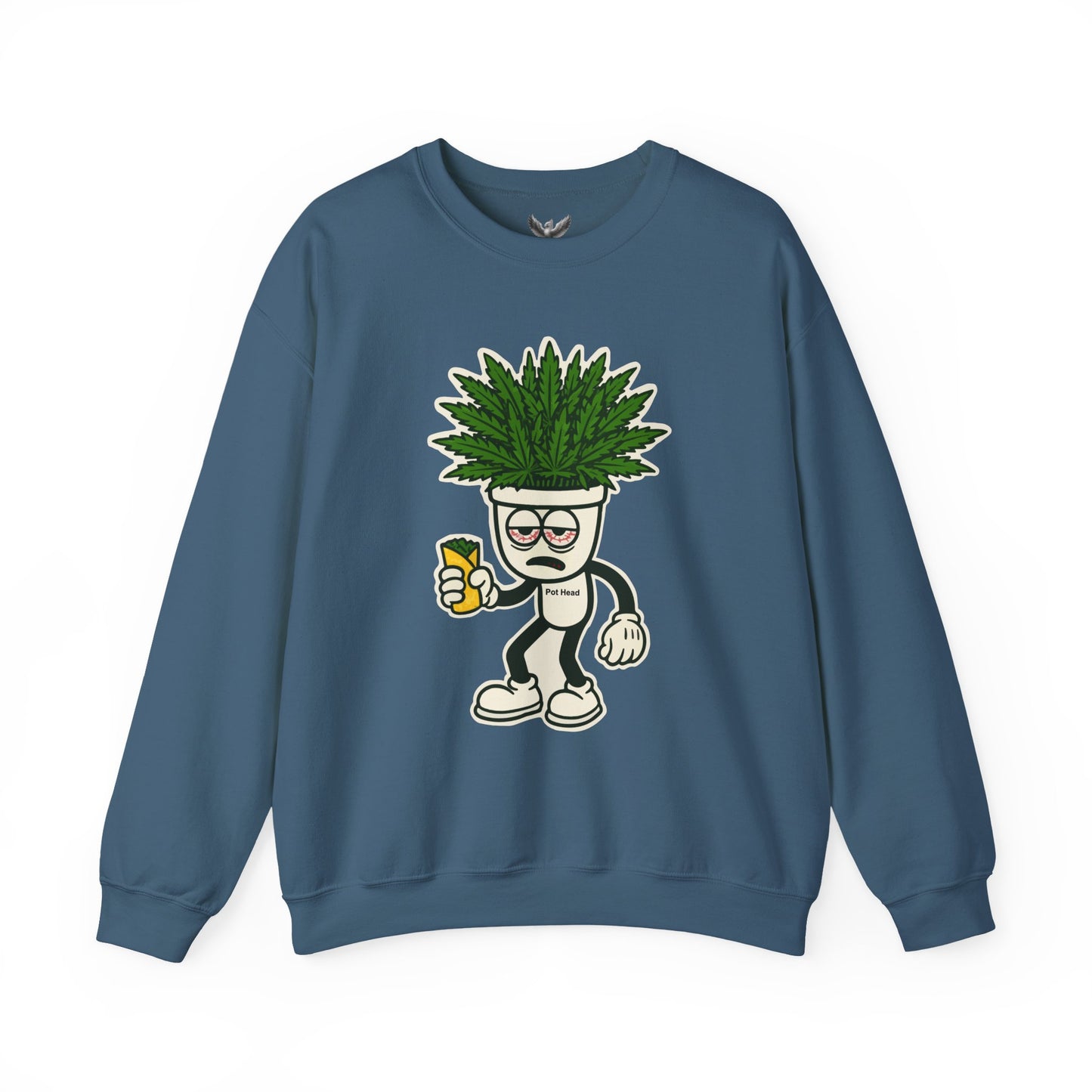 Pot Head - Unisex Crewneck Sweatshirt - Comfortable Stylish Apparel for Everyday Wear