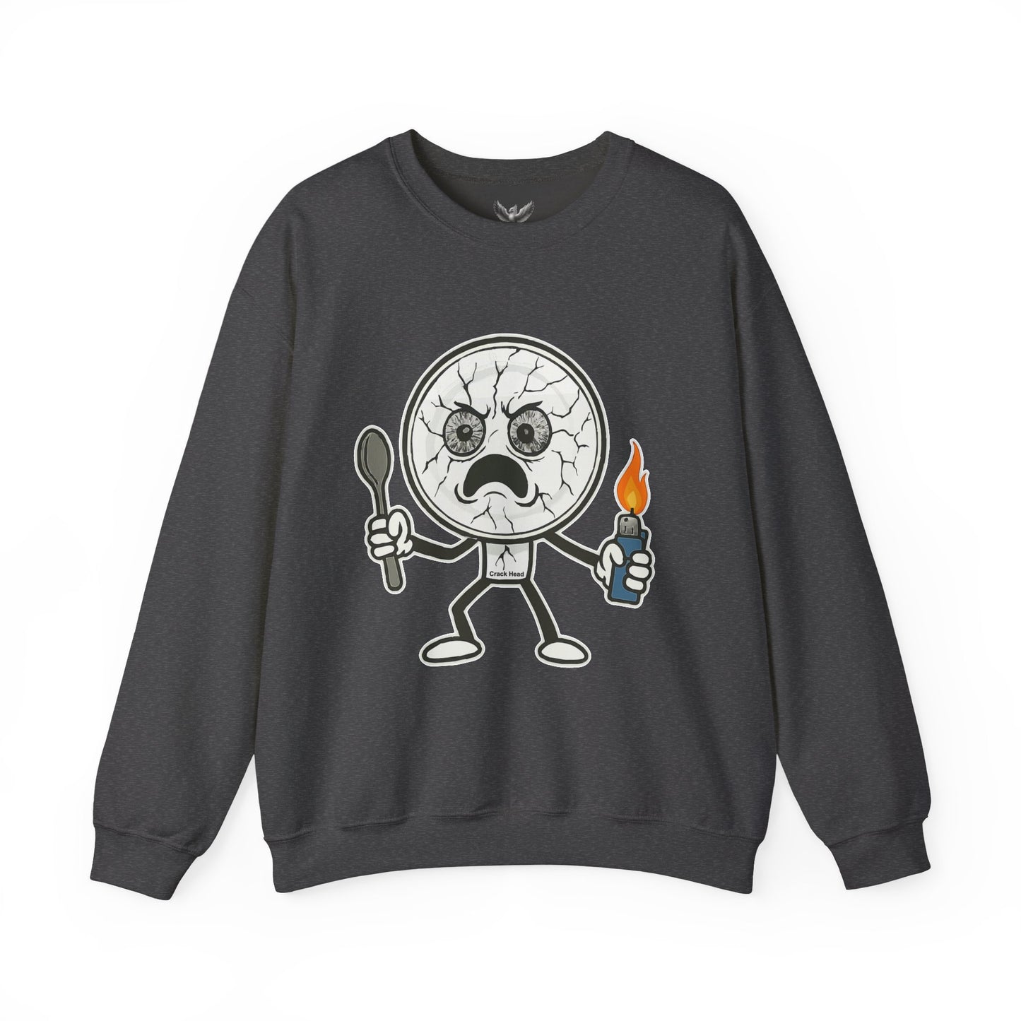 Crack Head - Unisex Crewneck Sweatshirt - Comfortable Stylish Apparel for Everyday Wear