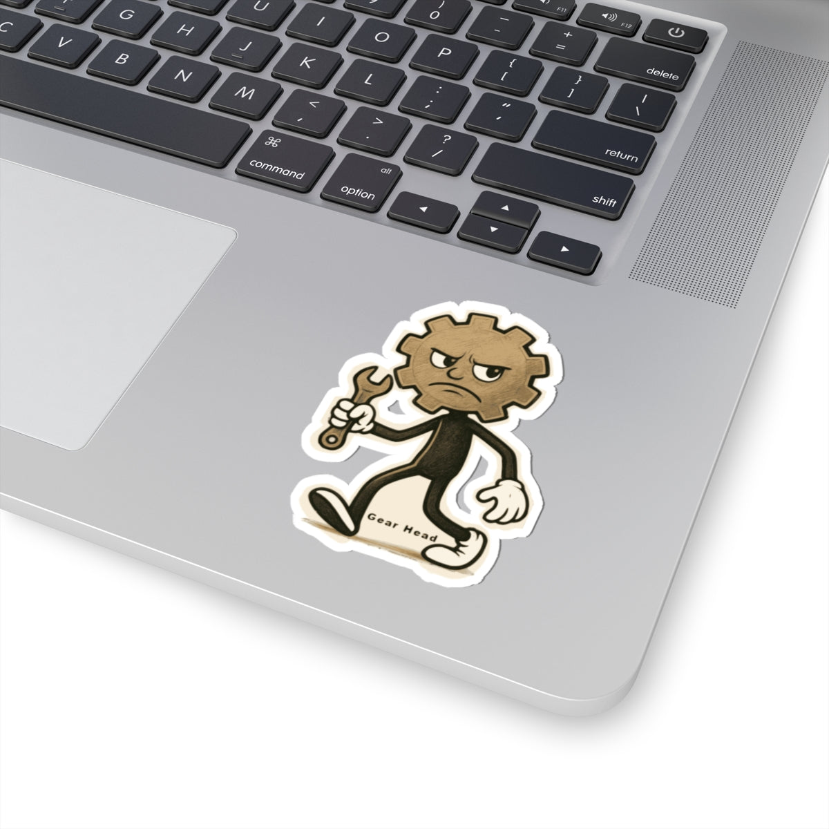 Gear Head Kiss-Cut Stickers - Bold Urban Design for Laptops, Water Bottles, Cars etc.