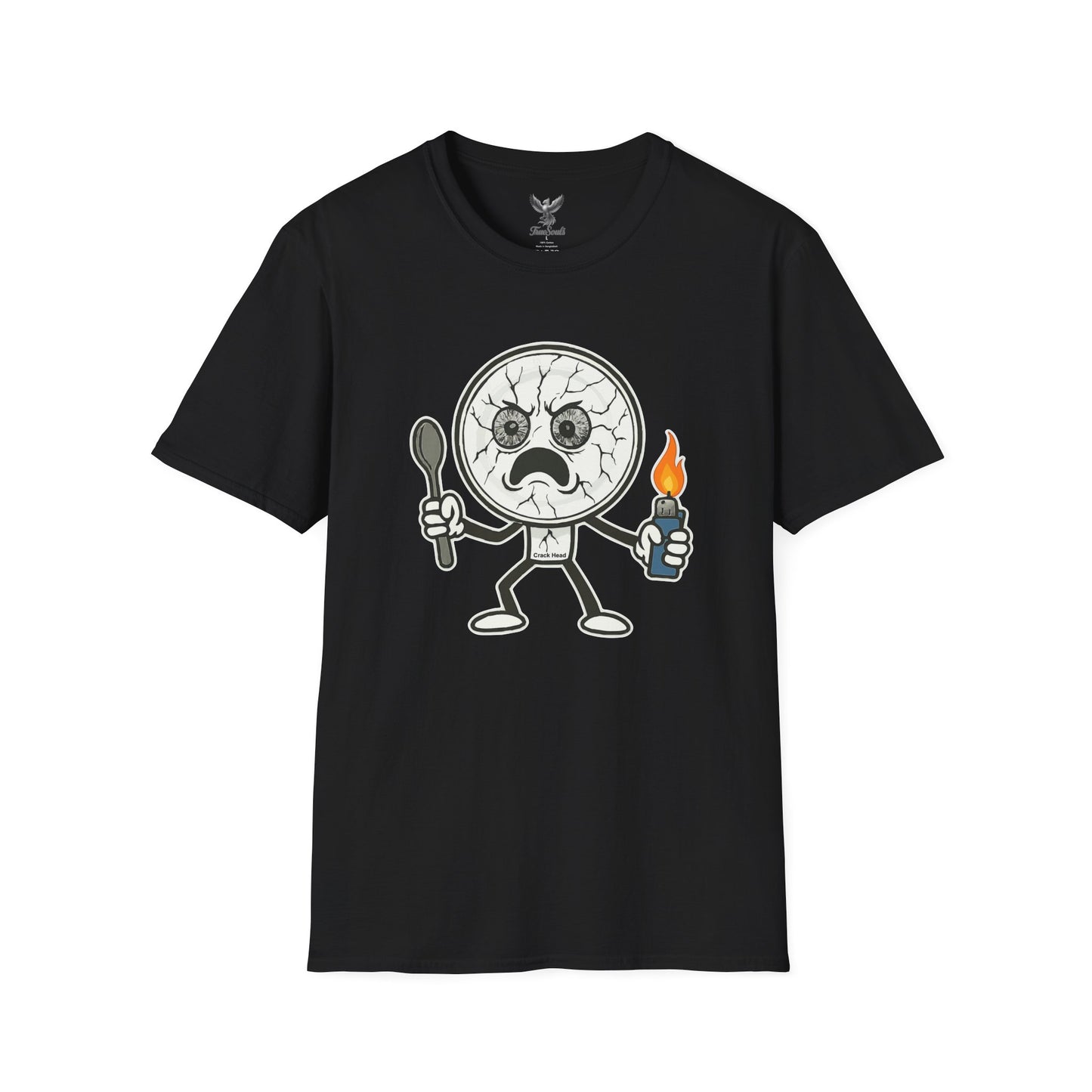 Crack Head - Funny Unisex Softstyle T-Shirt Graphic
