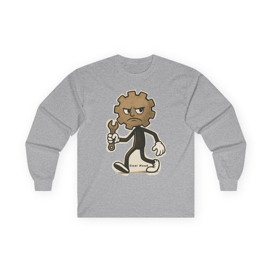 Gear Head - Long Sleeve Tee - Unisex Ultra Cotton Shirt