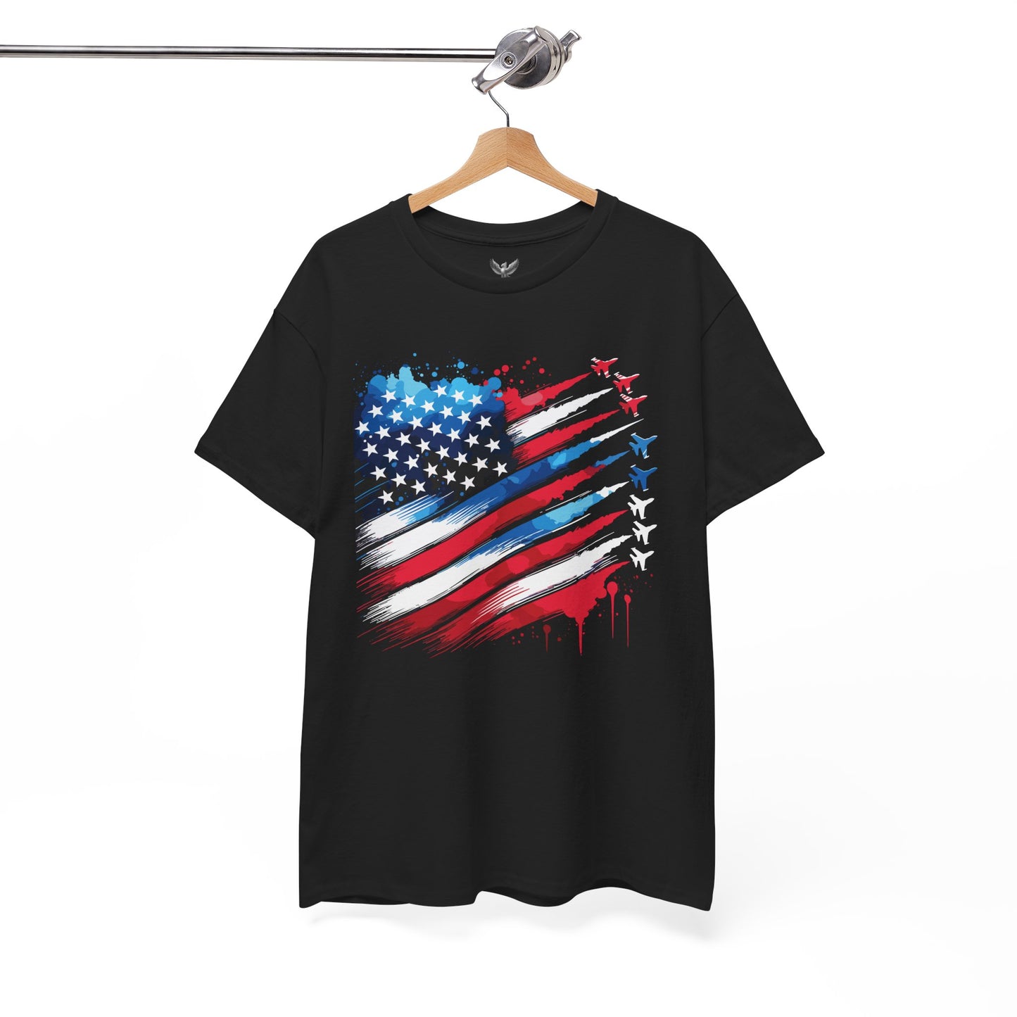 American Flag Jet Flyover Tee - Direct to Garment