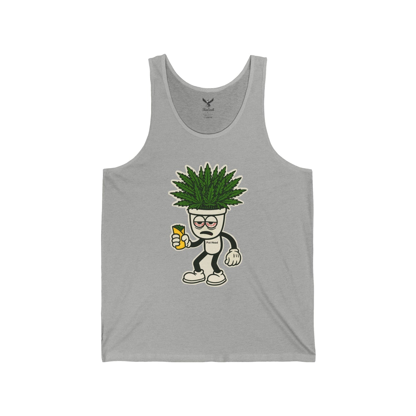 Pot Head - Unisex Jersey Tank - Bold Graphic Tee for Everyday Wear