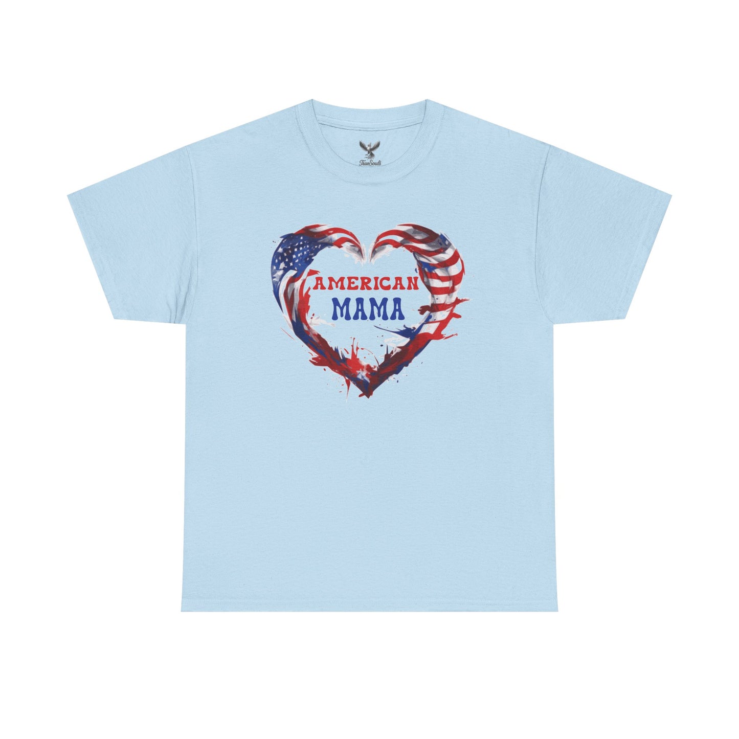 American Mama Heart Tee | Patriotic Shirt for Moms