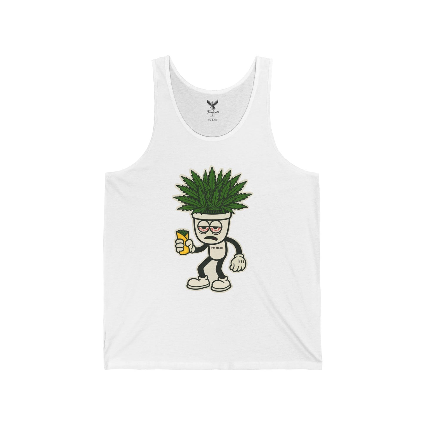 Pot Head - Unisex Jersey Tank - Bold Graphic Tee for Everyday Wear