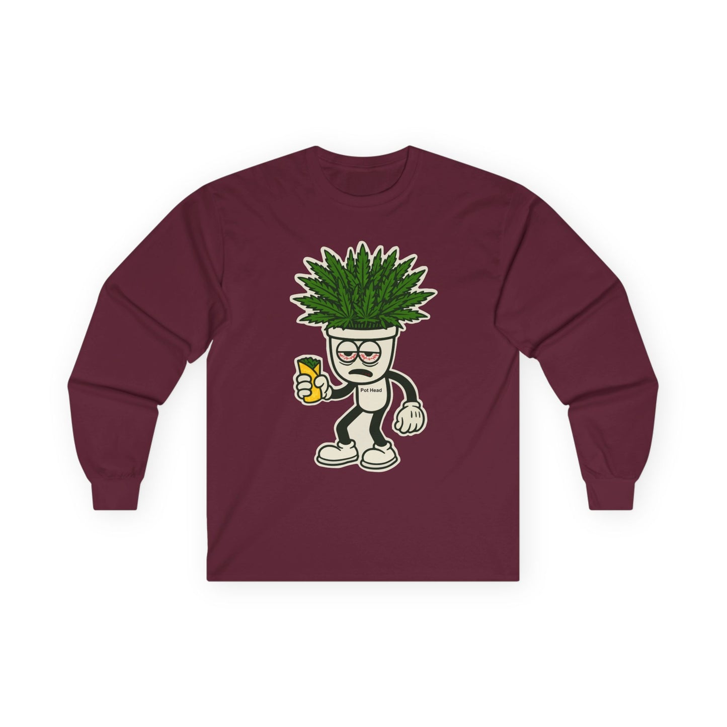 Pot Head - Long Sleeve Tee - Unisex Ultra Cotton Shirt