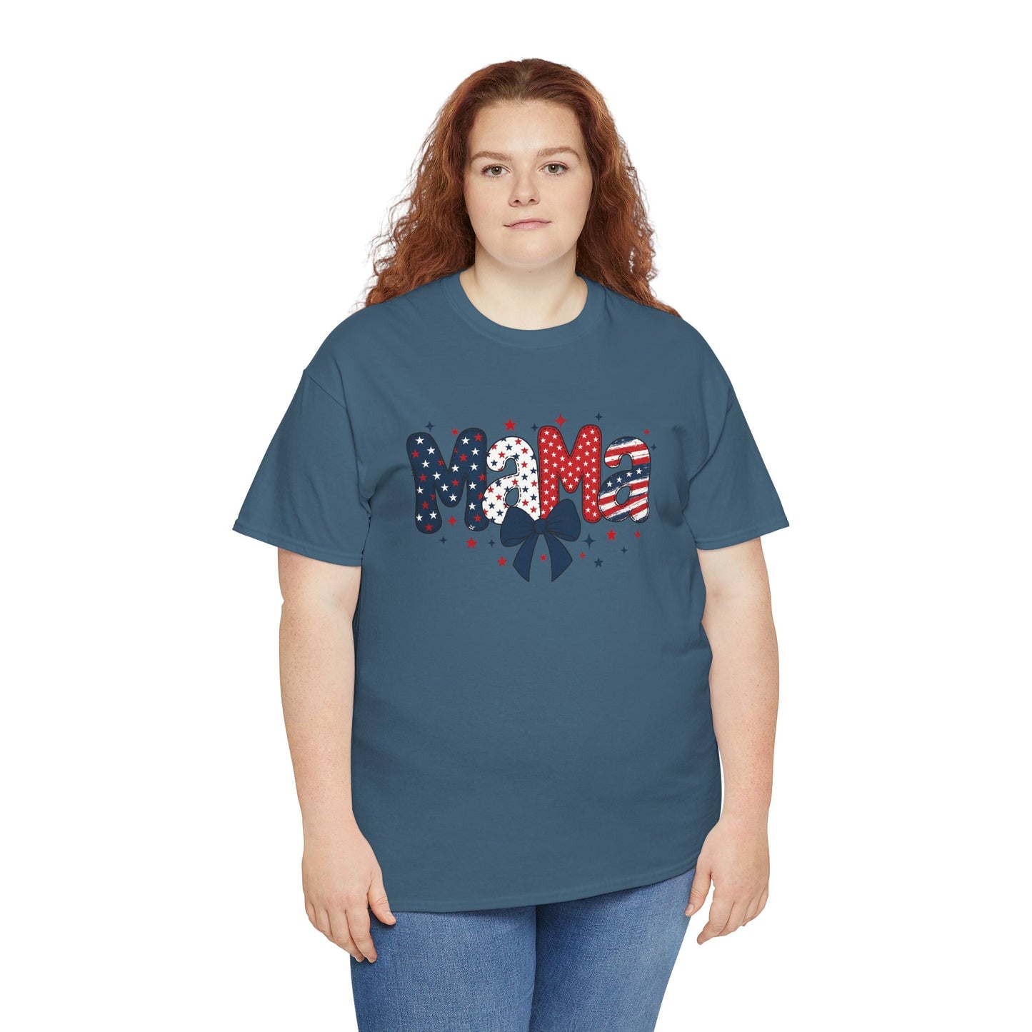 Patriotic Mama Tee - Unisex Cotton Shirt for Moms
