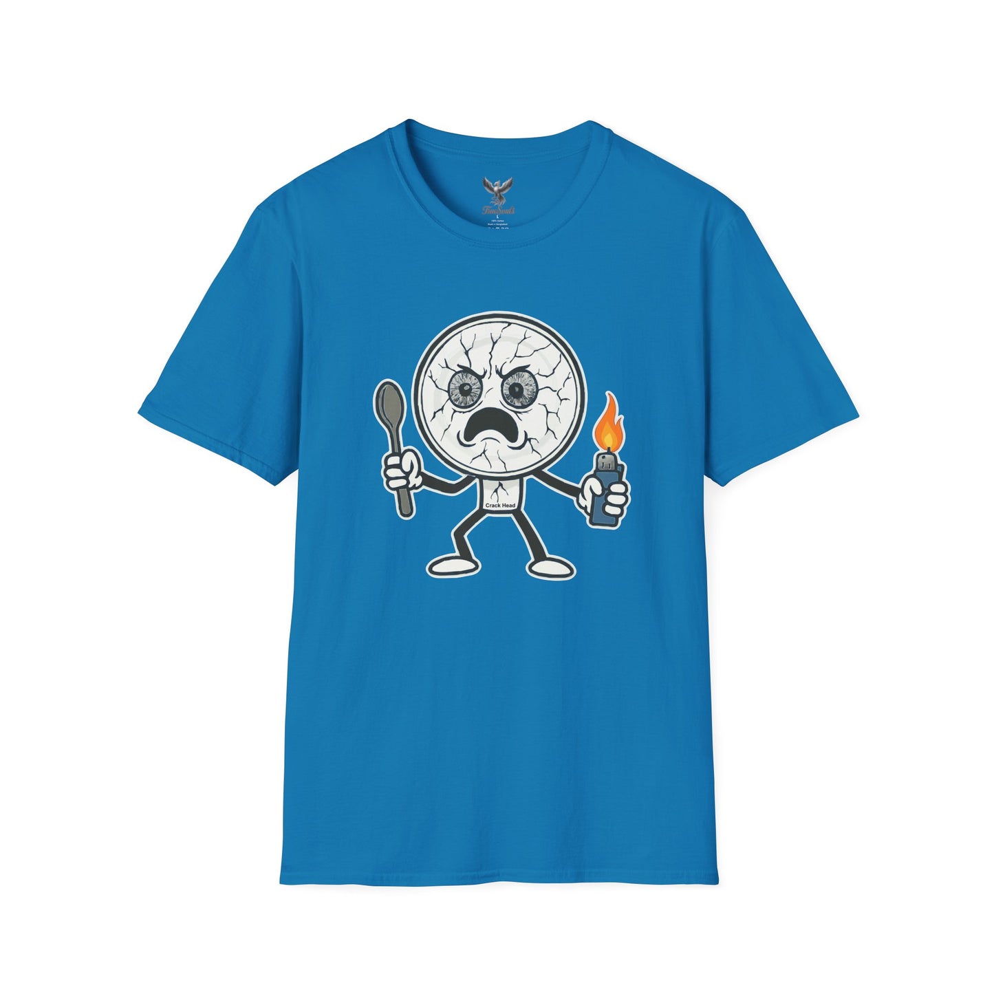 Crack Head - Funny Unisex Softstyle T-Shirt Graphic