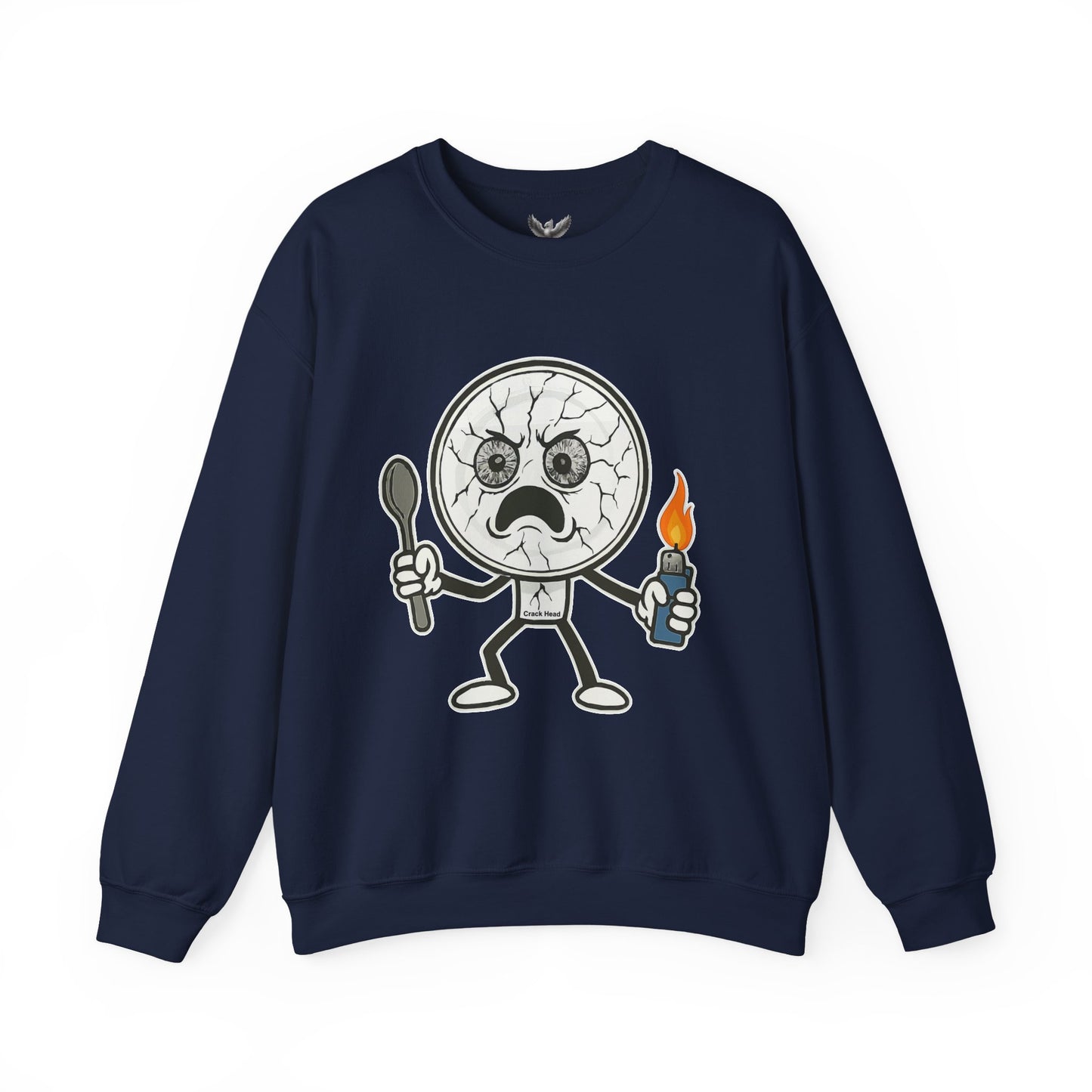 Crack Head - Unisex Crewneck Sweatshirt - Comfortable Stylish Apparel for Everyday Wear