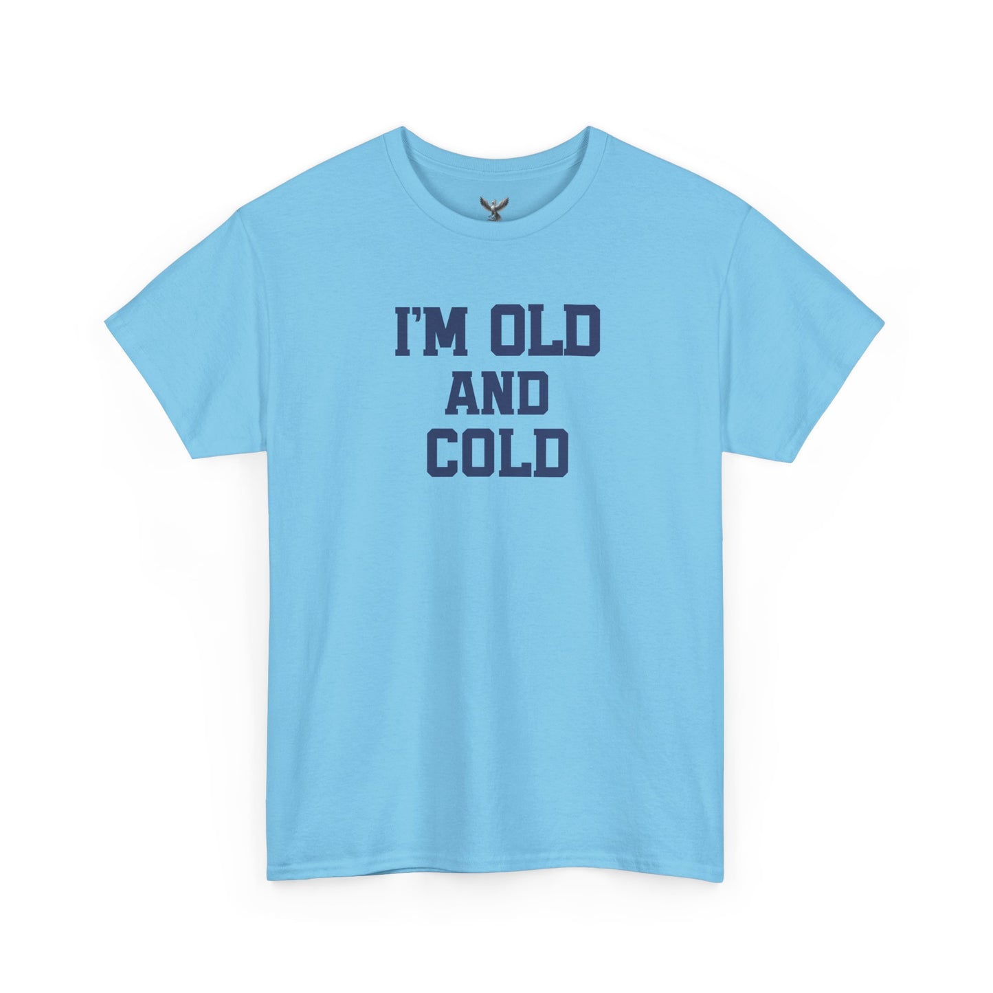 Old And Cold - Unisex Heavy Cotton Tee with "I'M OLD AND COLD" Print - Perfect Gift for Seniors, Birthday, Holiday, Humor Tee, Casual Wear