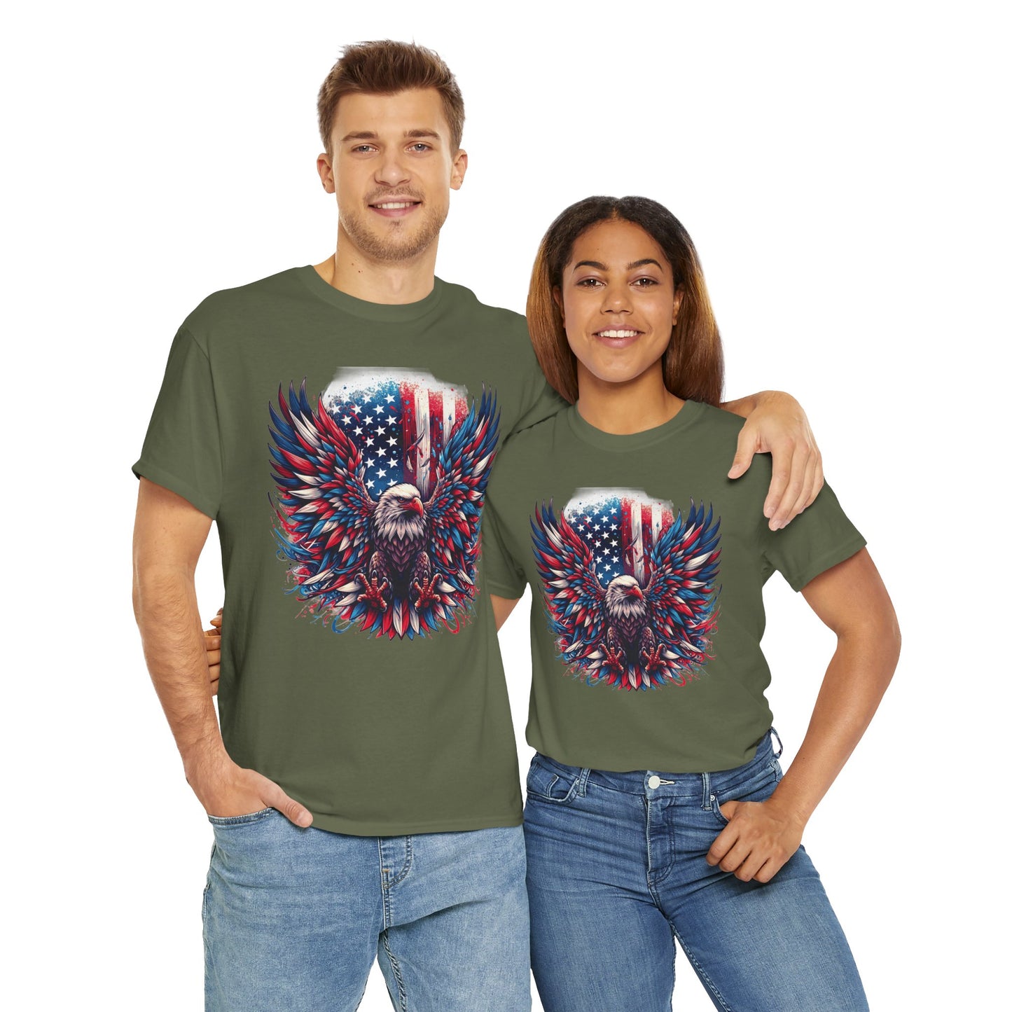 Patriotic Eagle Tee - Direct to Garment