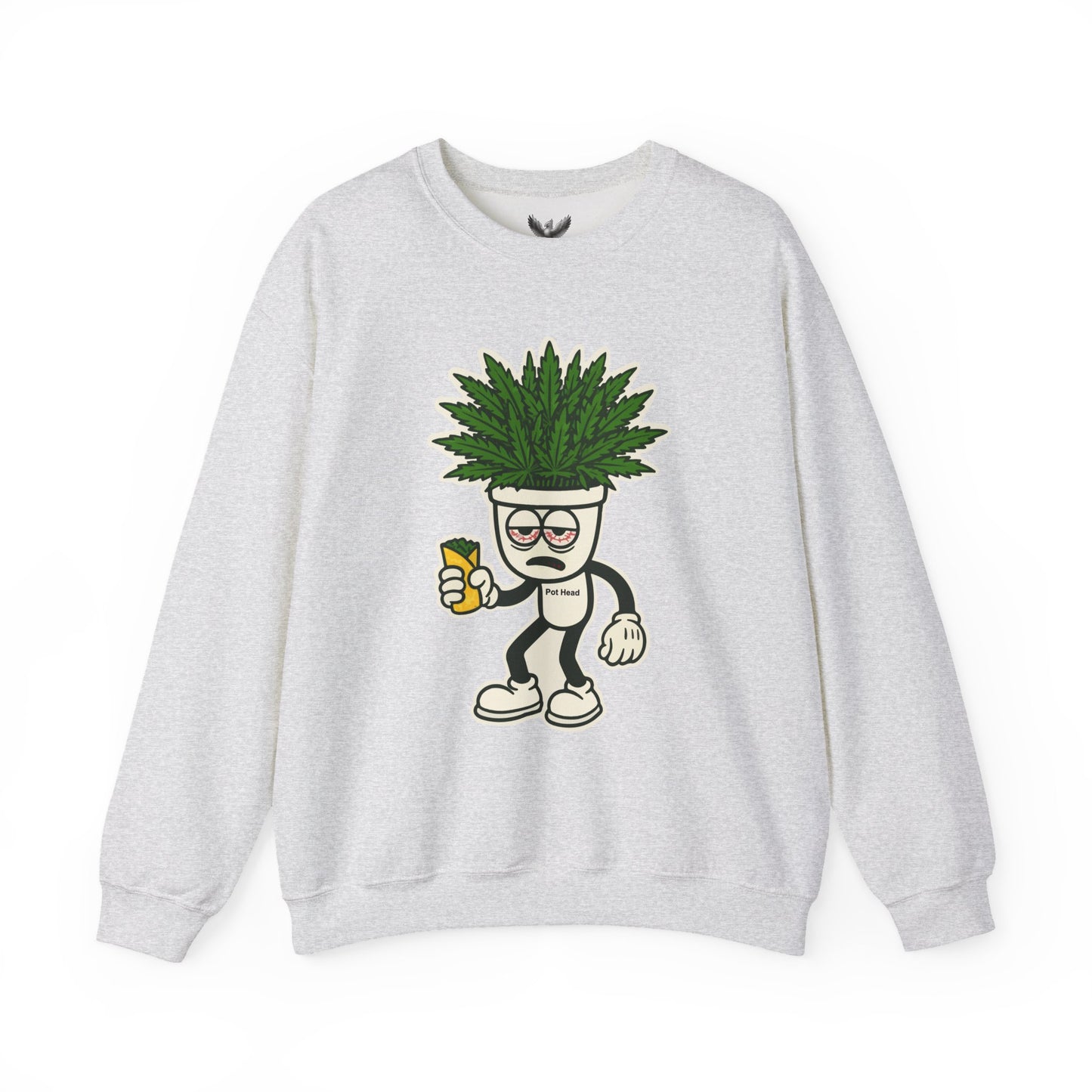 Pot Head - Unisex Crewneck Sweatshirt - Comfortable Stylish Apparel for Everyday Wear