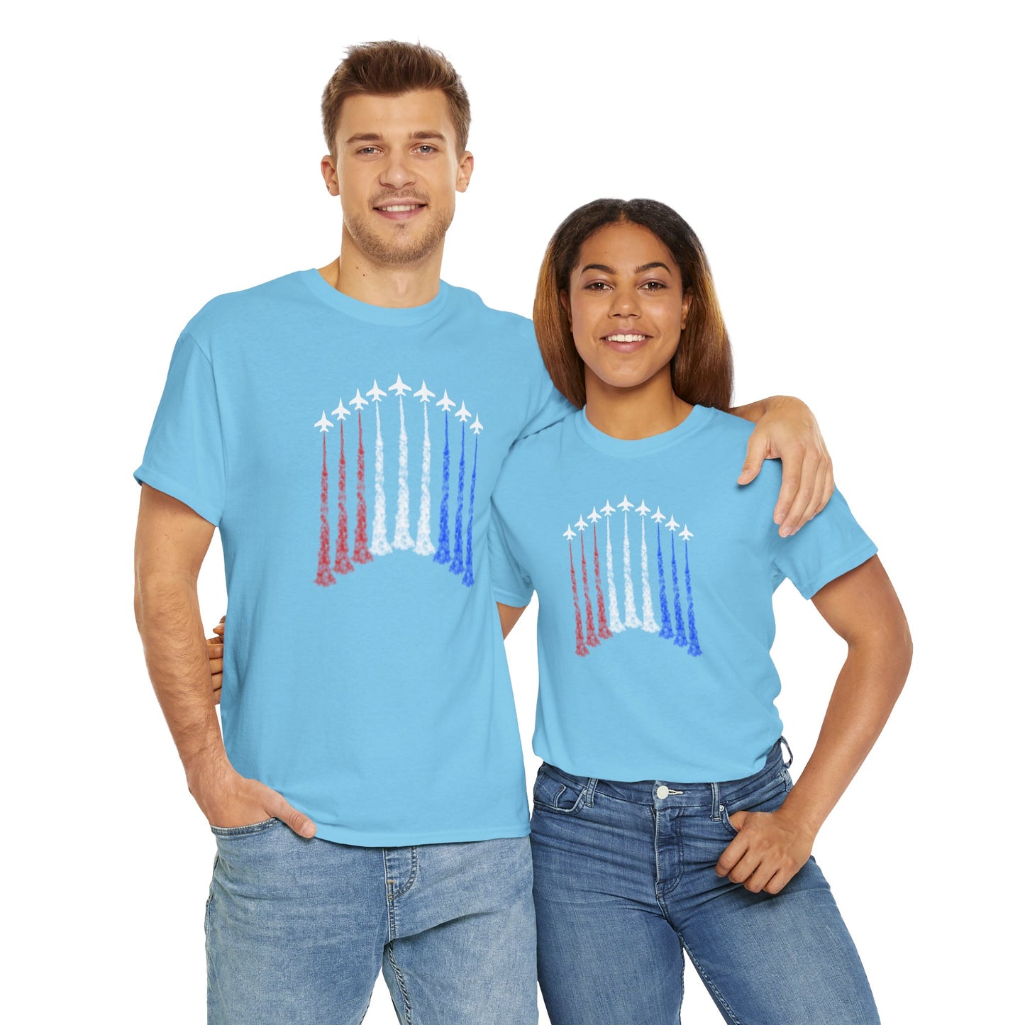 Jet Flyover Shirt Red, White and Blue - Direct to Garmnet