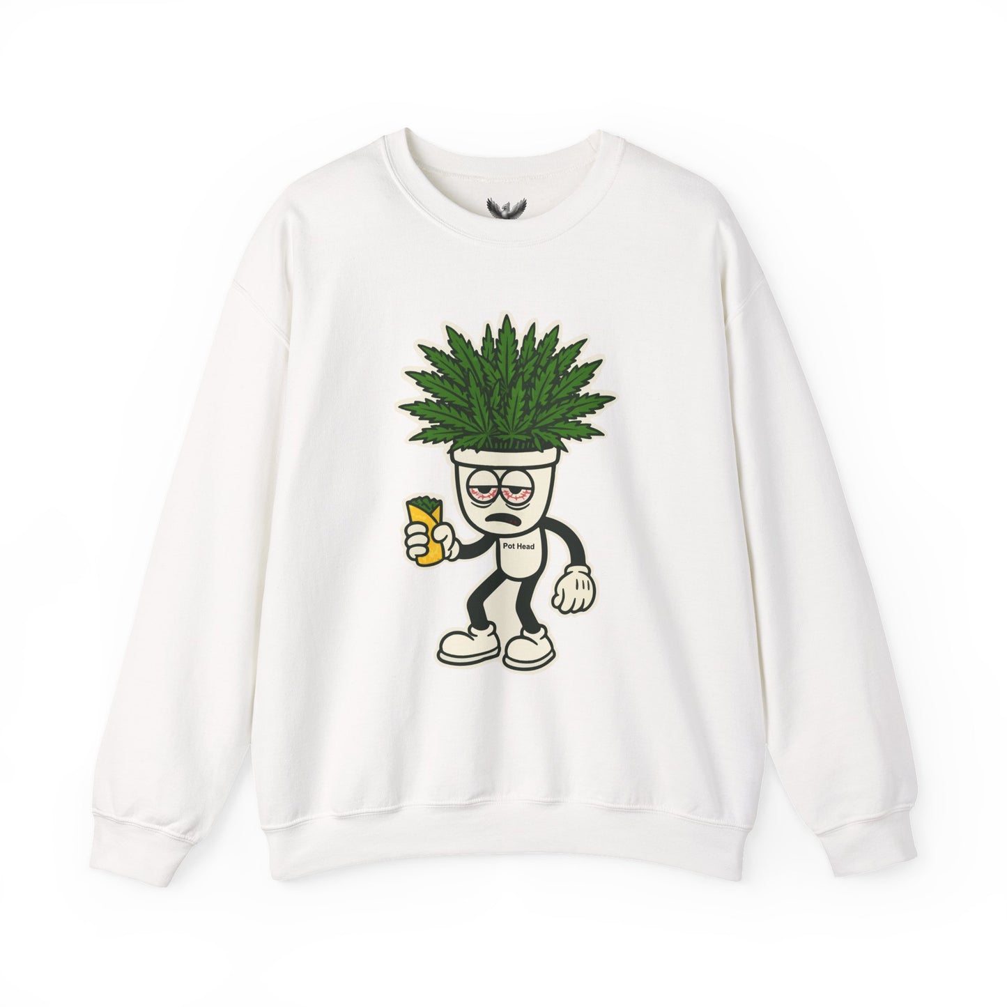 Pot Head - Unisex Crewneck Sweatshirt - Comfortable Stylish Apparel for Everyday Wear
