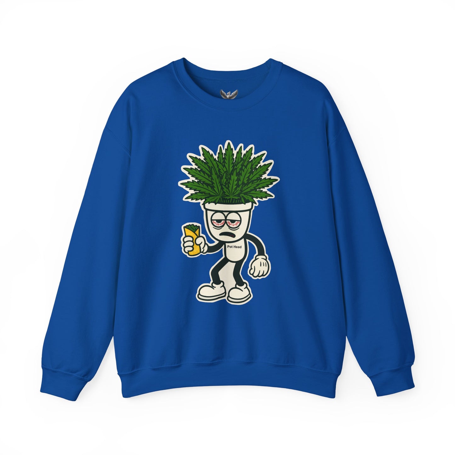Pot Head - Unisex Crewneck Sweatshirt - Comfortable Stylish Apparel for Everyday Wear