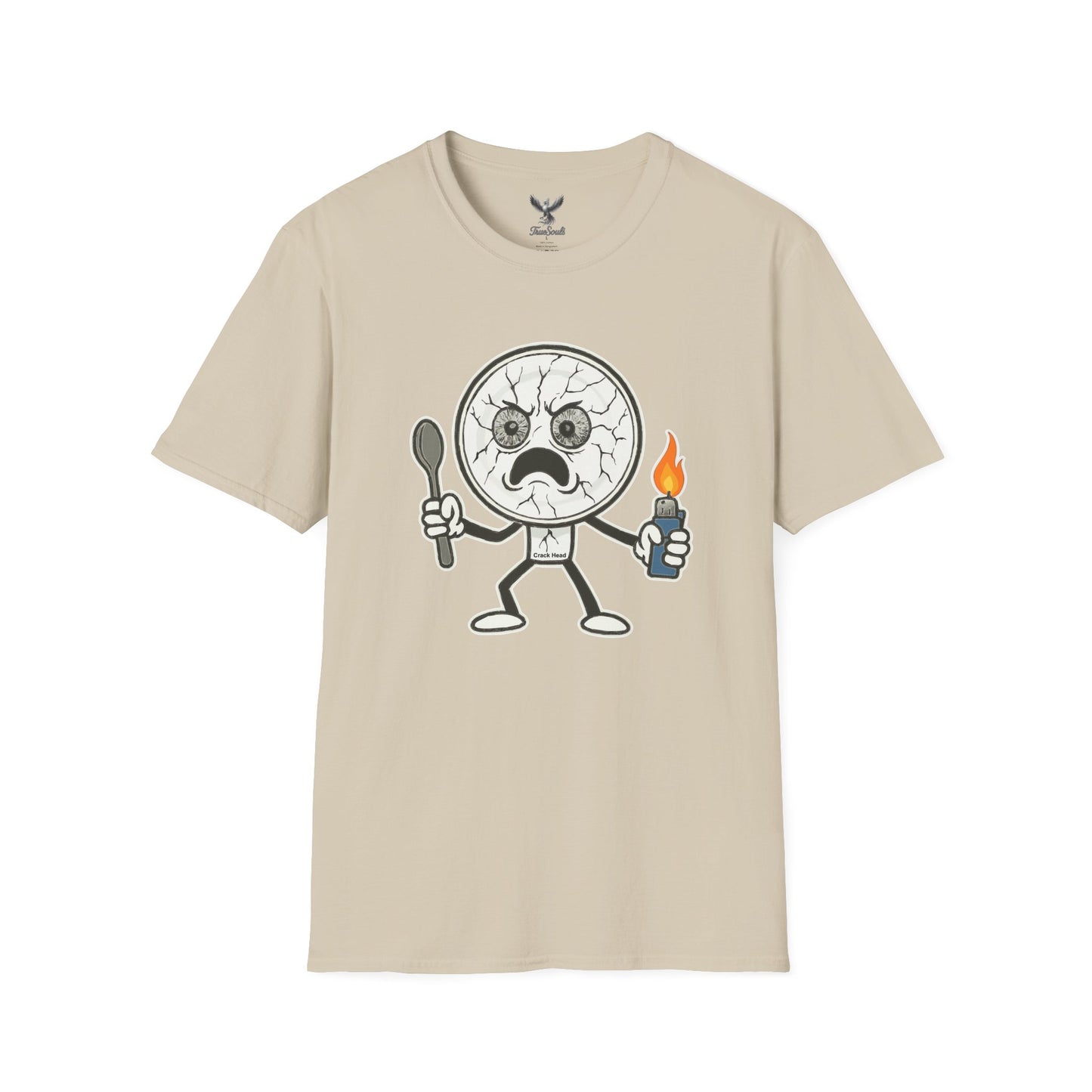 Crack Head - Funny Unisex Softstyle T-Shirt Graphic