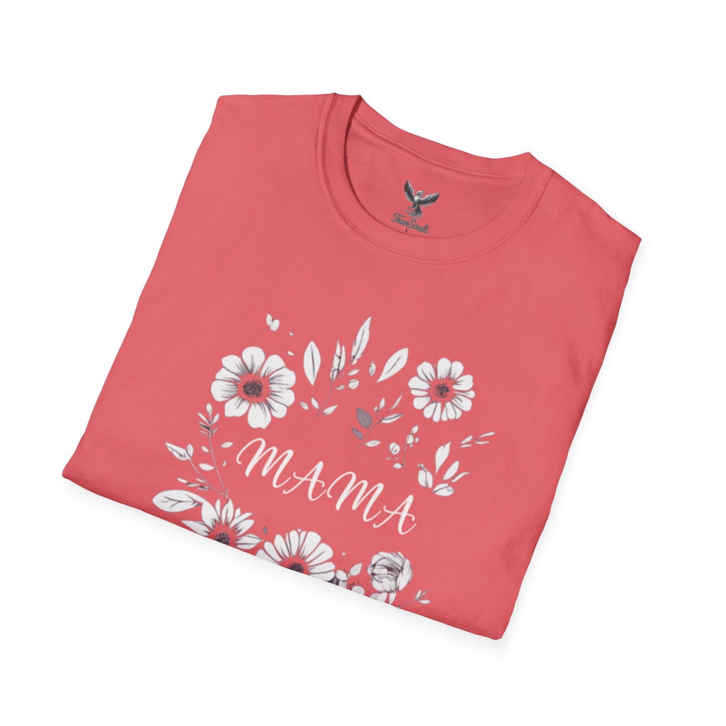 Mama- Flowers - Unisex Softstyle T-Shirt Graphic