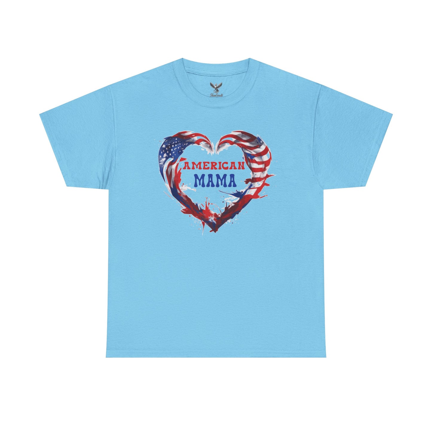 American Mama Heart Tee | Patriotic Shirt for Moms