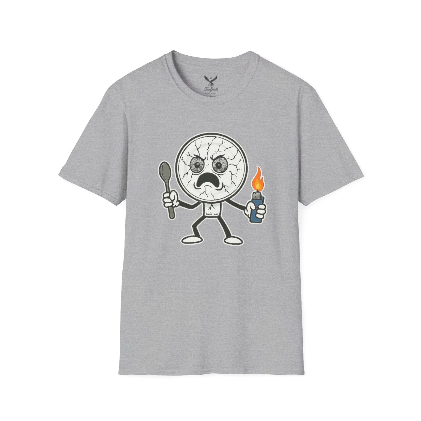 Crack Head - Funny Unisex Softstyle T-Shirt Graphic