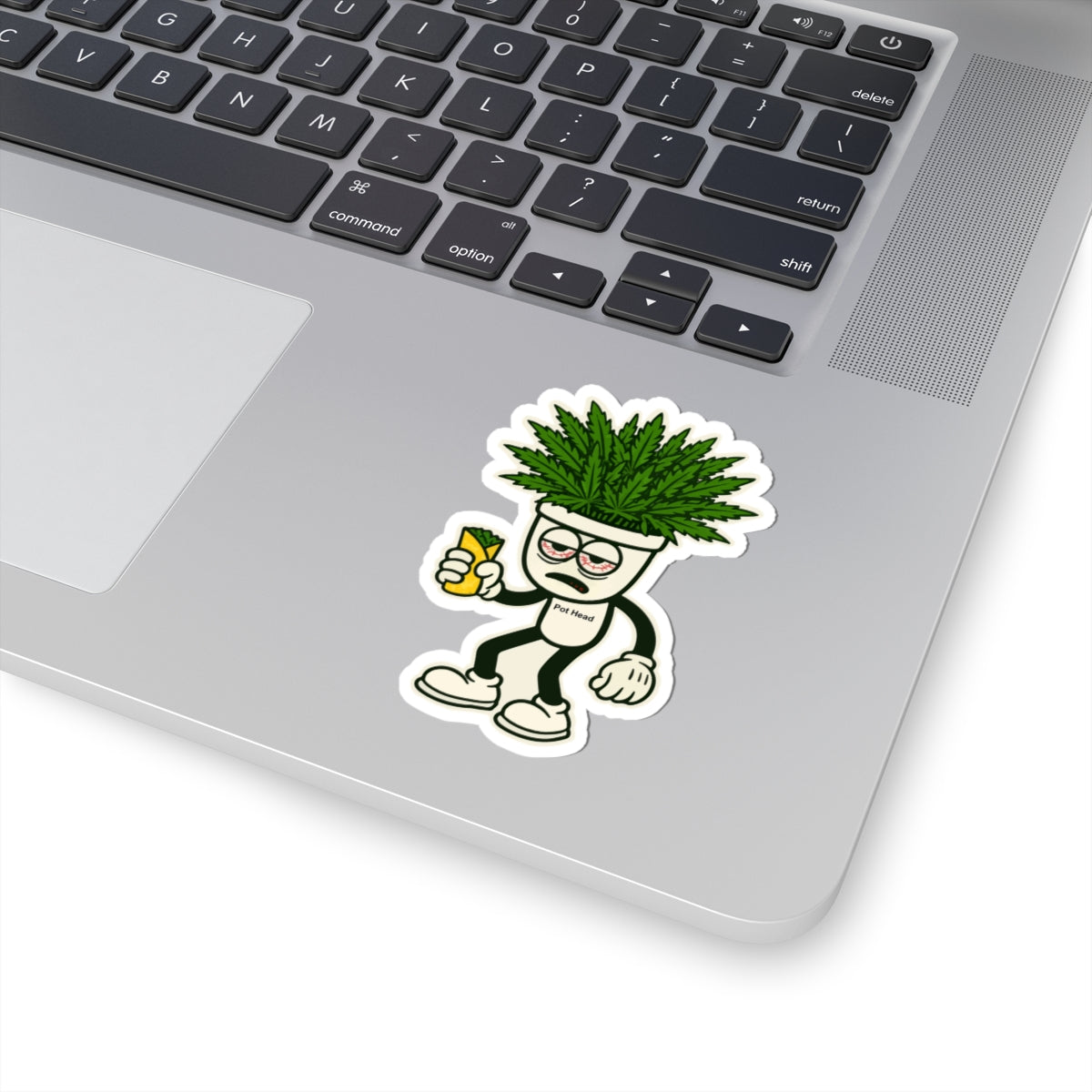Pot Head Kiss-Cut Stickers - Bold Urban Design for Laptops, Water Bottles, Cars etc.