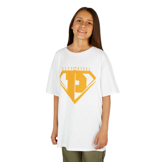 Kids Unisex City of Steel Heavy Cotton Tee