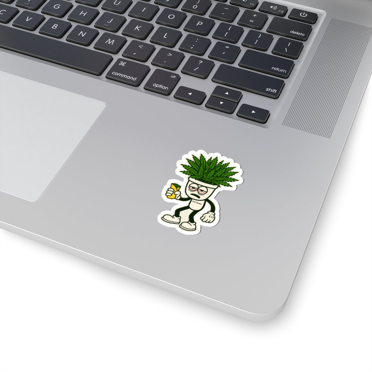 Pot Head Kiss-Cut Stickers - Bold Urban Design for Laptops, Water Bottles, Cars etc.