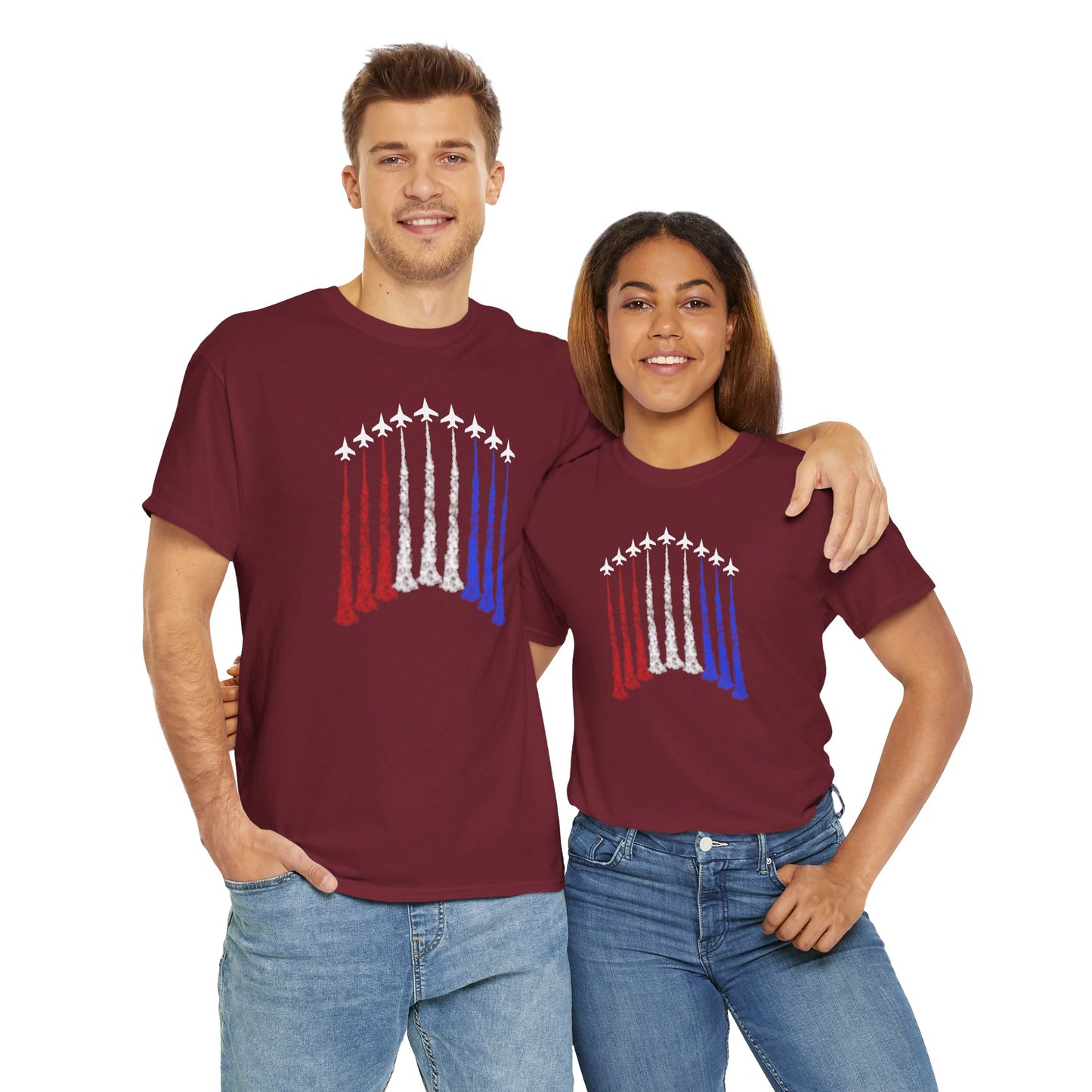 Jet Flyover Shirt Red, White and Blue - Direct to Garmnet