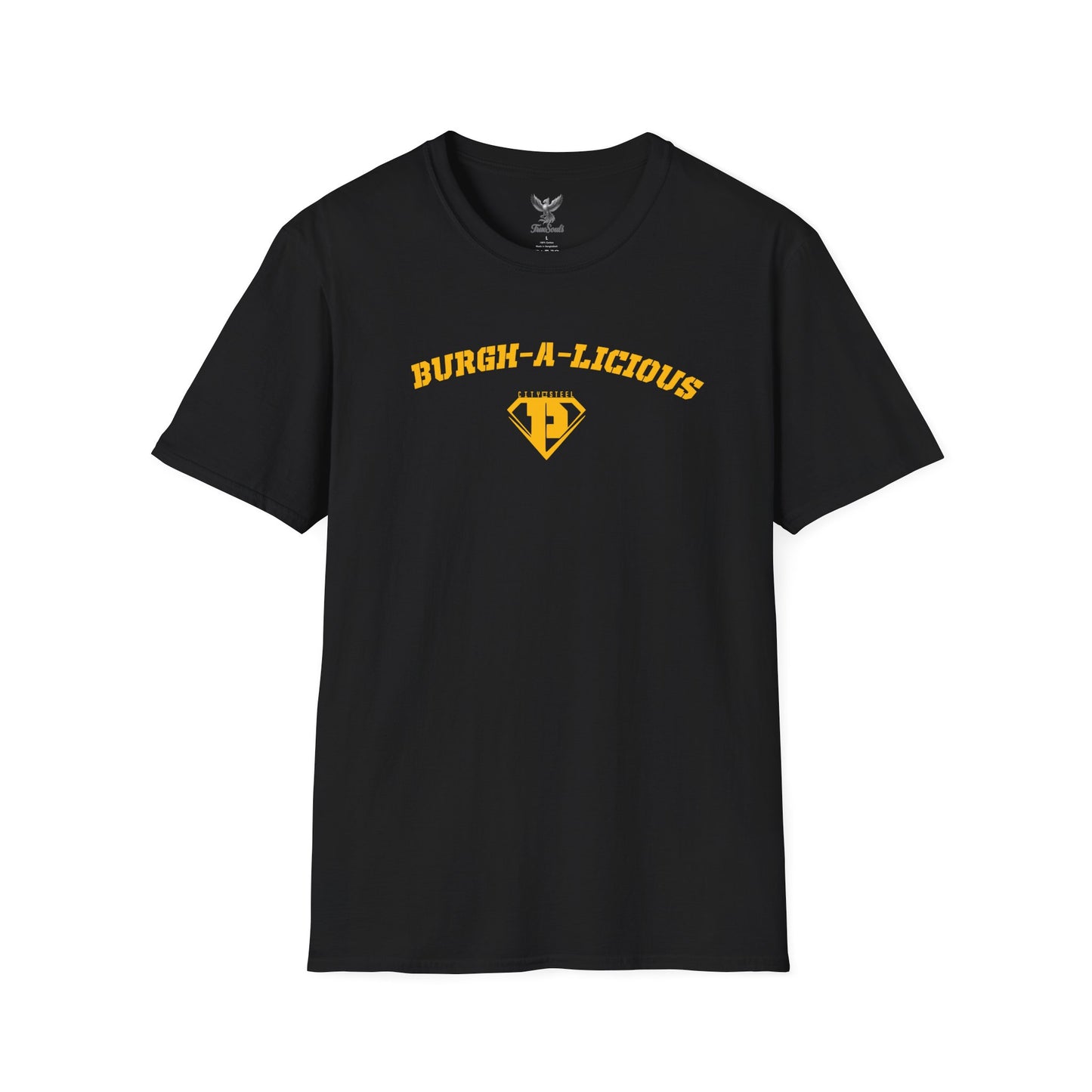 Burgh-A-Licious - City of Steel - Unisex Softstyle T-Shirt Graphic