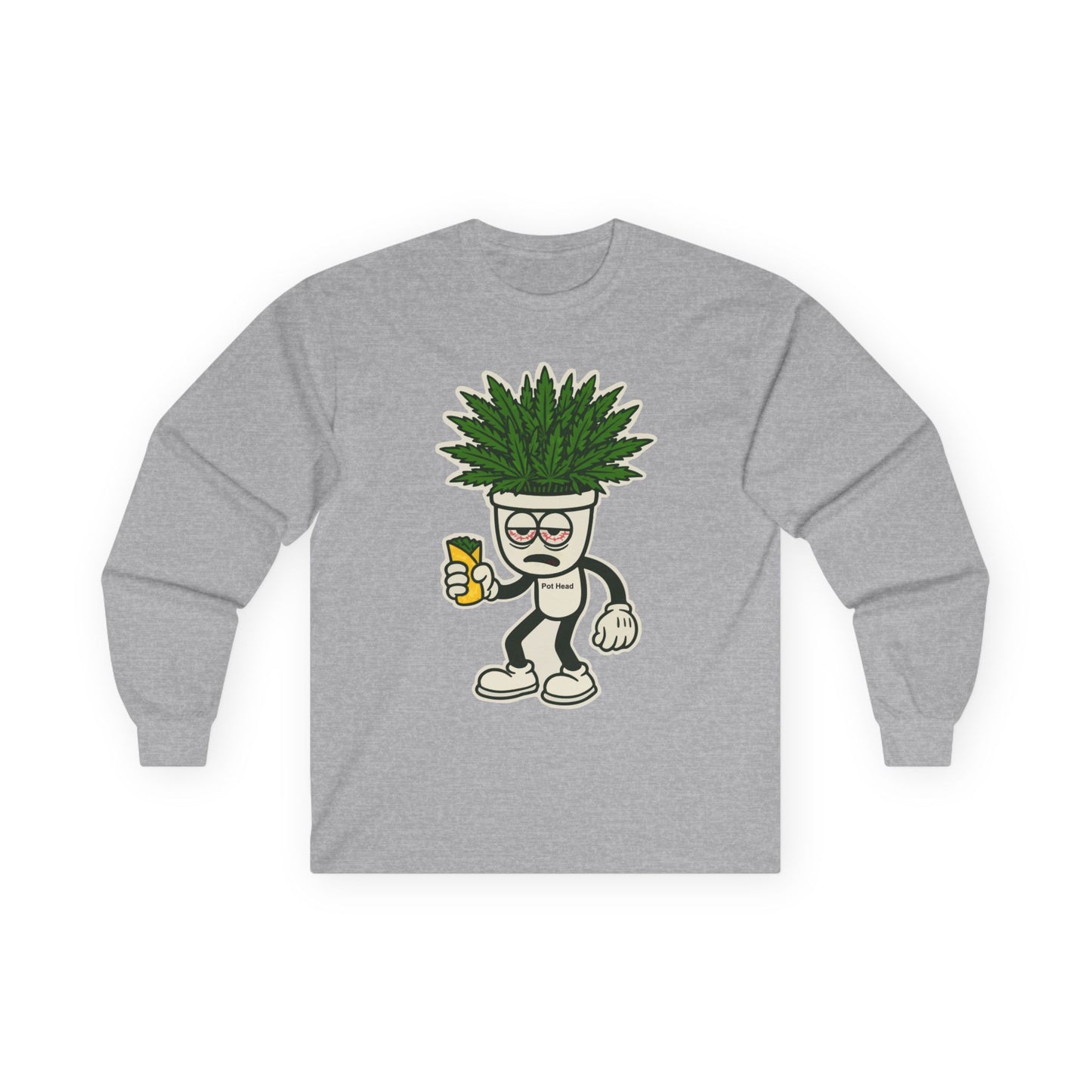 Pot Head - Long Sleeve Tee - Unisex Ultra Cotton Shirt