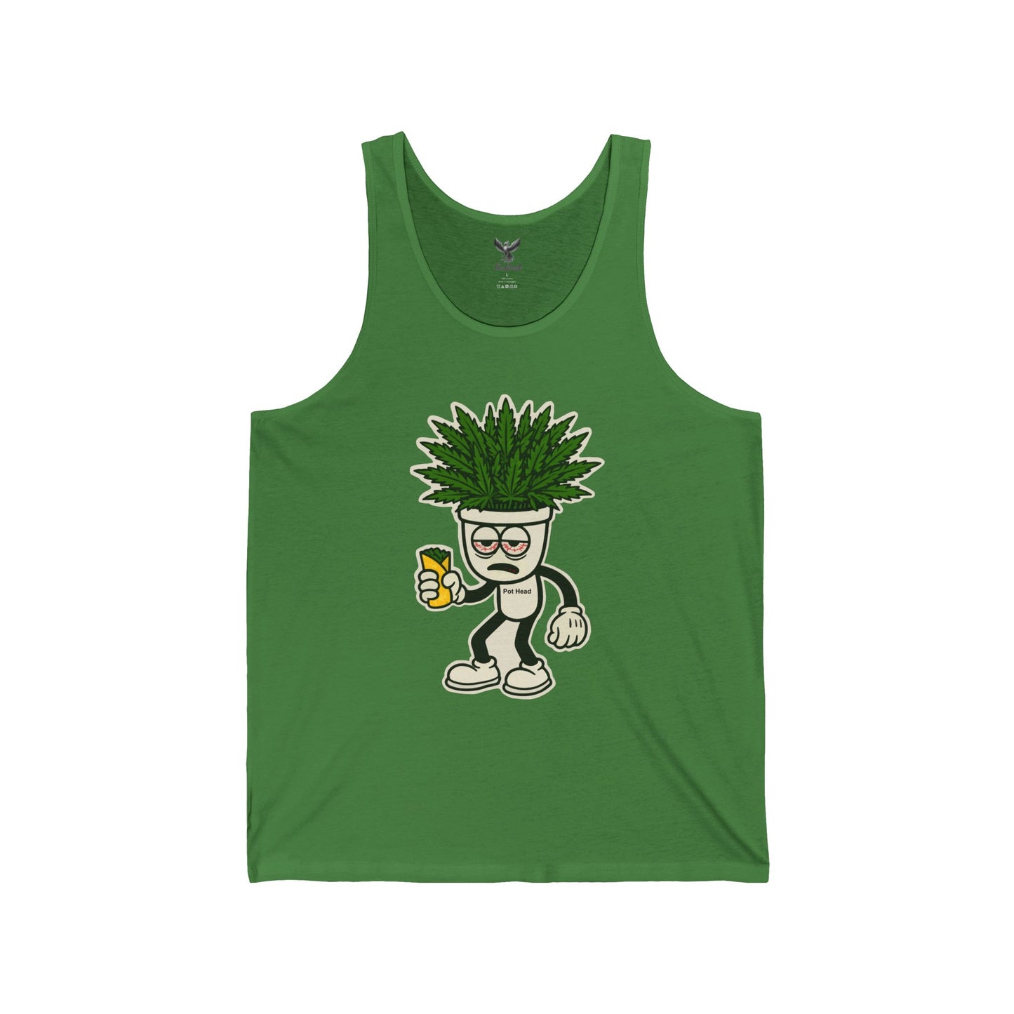 Pot Head - Unisex Jersey Tank - Bold Graphic Tee for Everyday Wear
