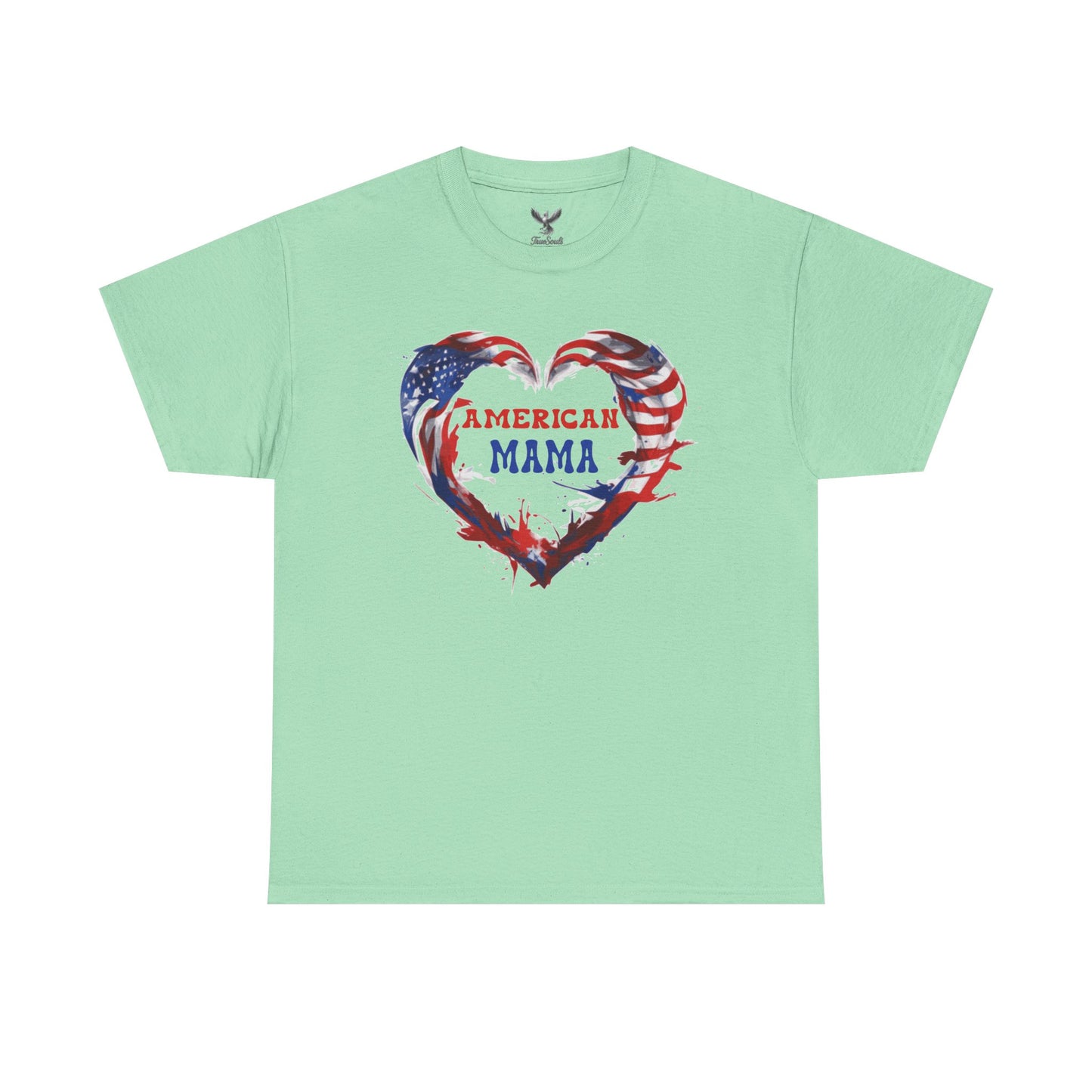 American Mama Heart Tee | Patriotic Shirt for Moms