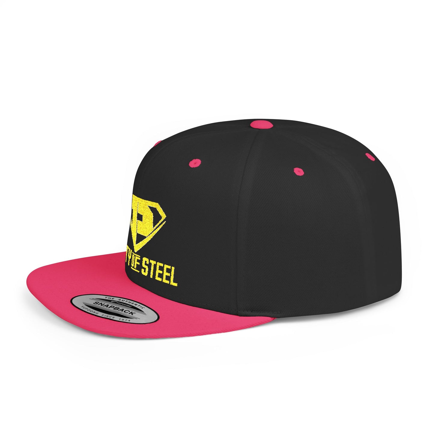 City Of Steel - Stylish Flat Bill Snapback Cap, Trendy Streetwear Hat for Men and Women, Cool Gift for Birthdays, Festivals, and Sports