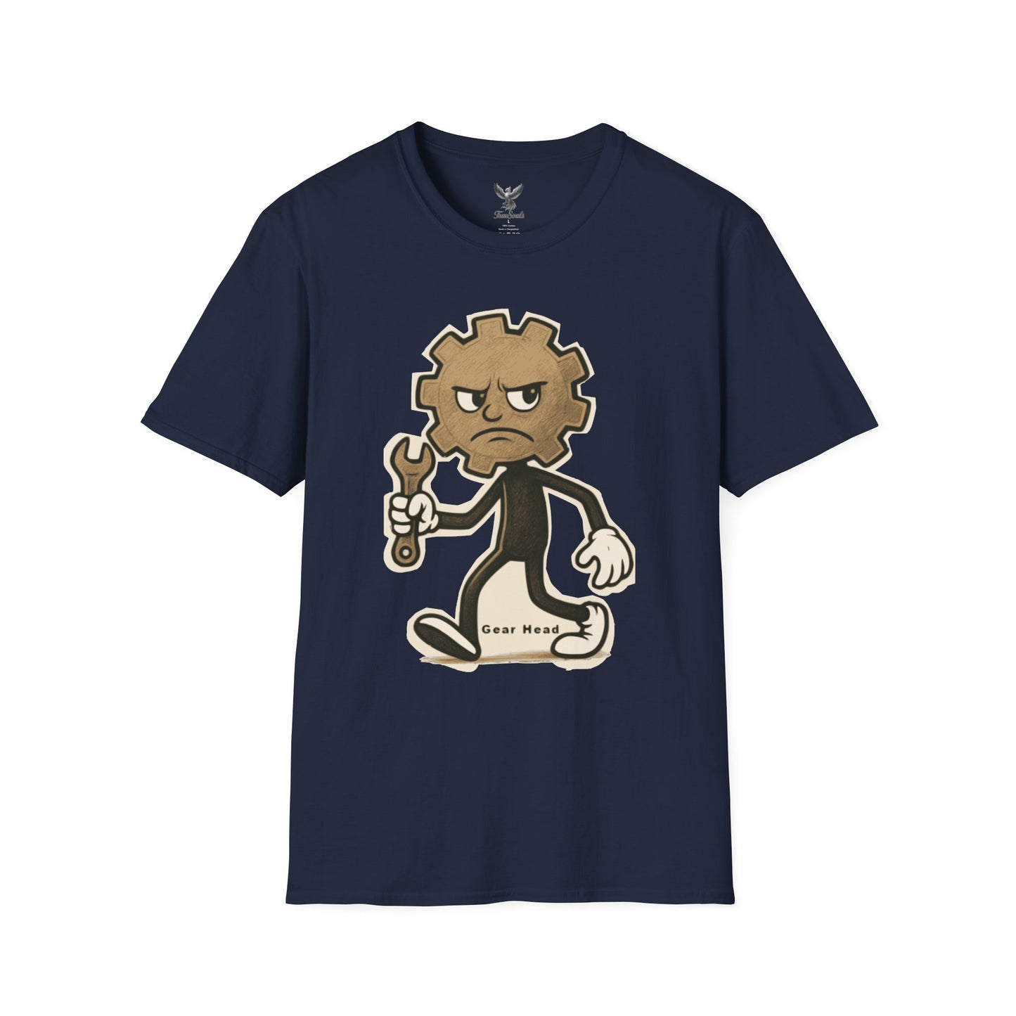 Gear Head - Funny T-Shirt - Unisex Softstyle Tee