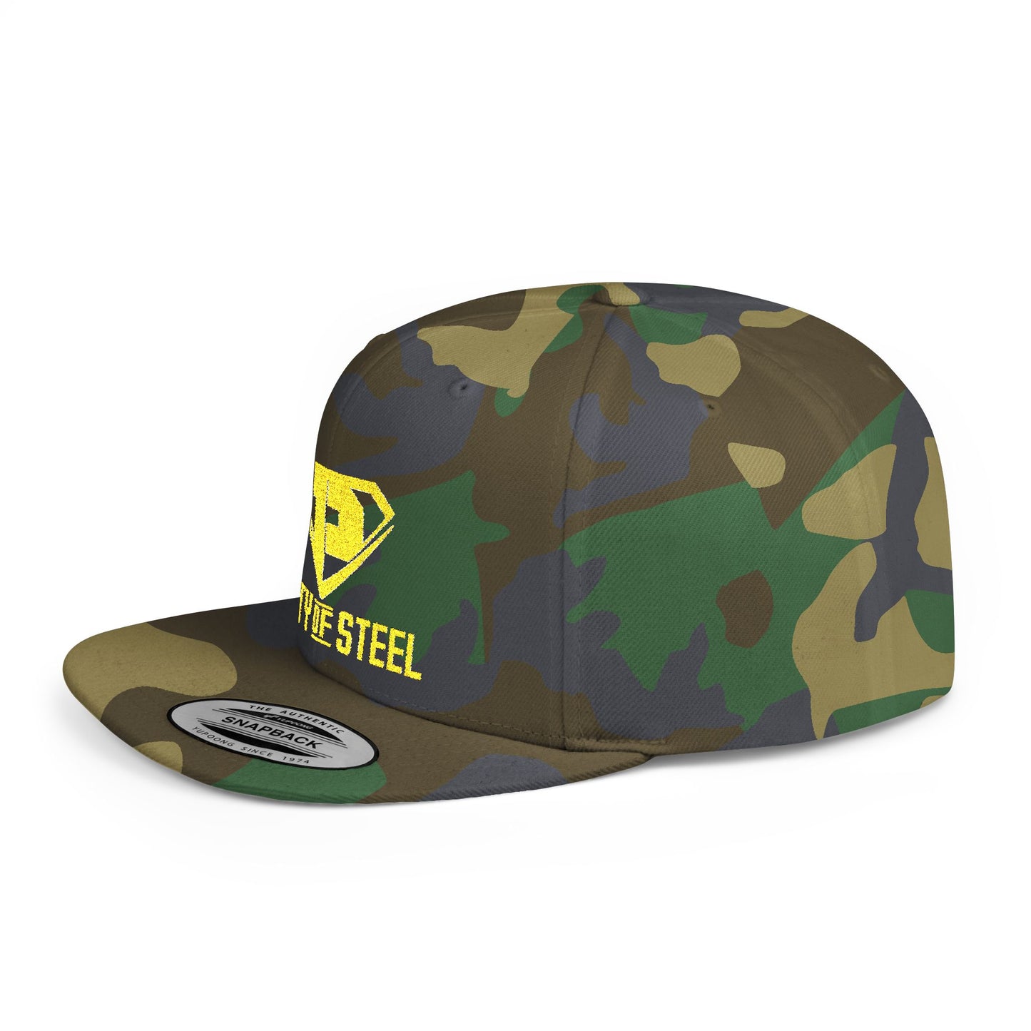 City Of Steel - Stylish Flat Bill Snapback Cap, Trendy Streetwear Hat for Men and Women, Cool Gift for Birthdays, Festivals, and Sports