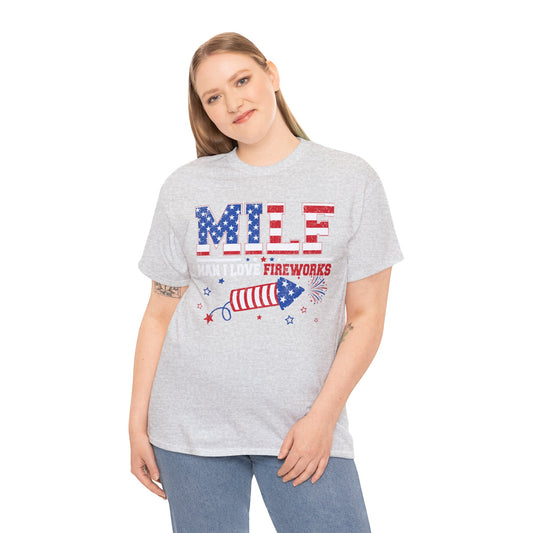 Patriotic MILF Fireworks Tee - Direct to Garment