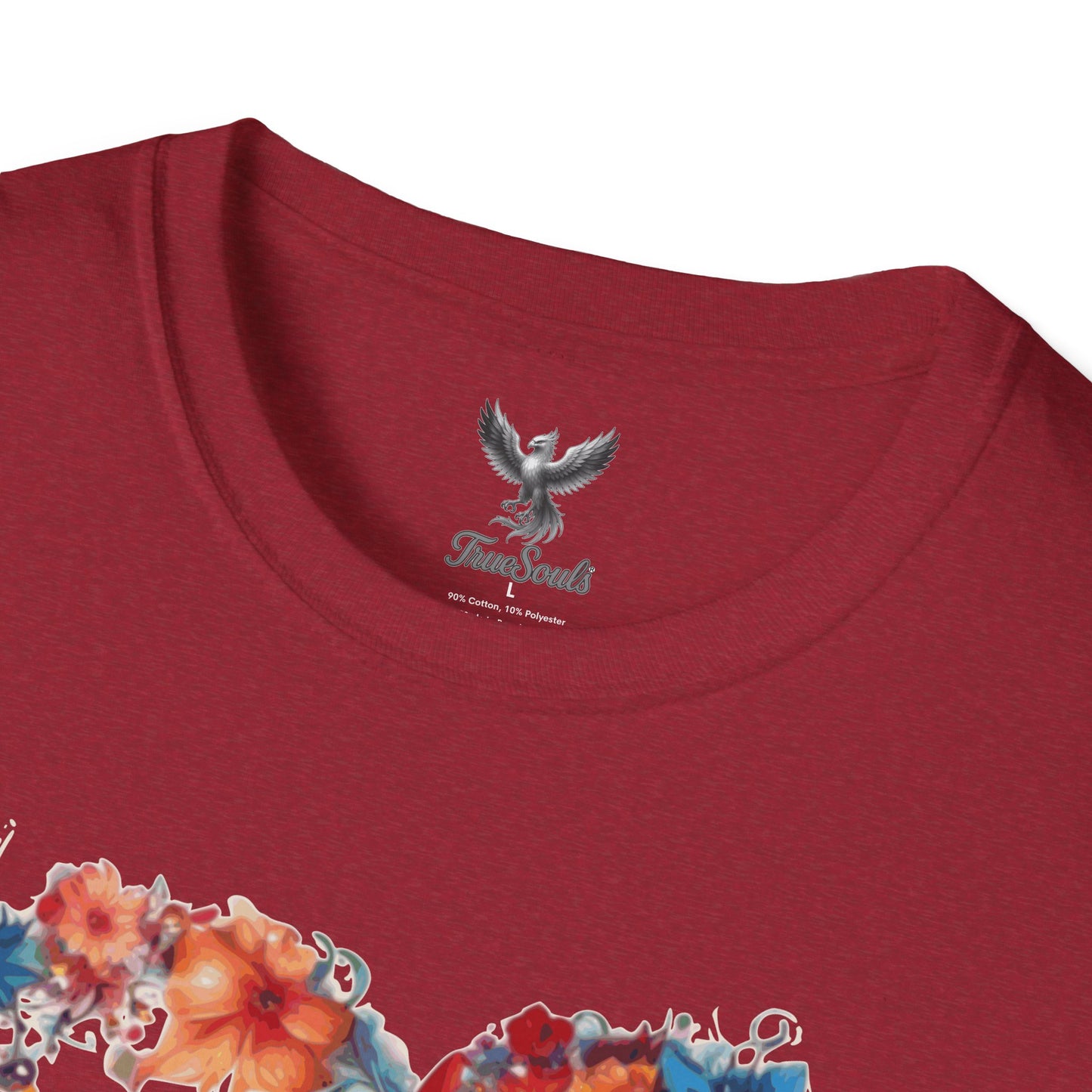 Mama Flower Heart - Unisex Softstyle T-Shirt Graphic