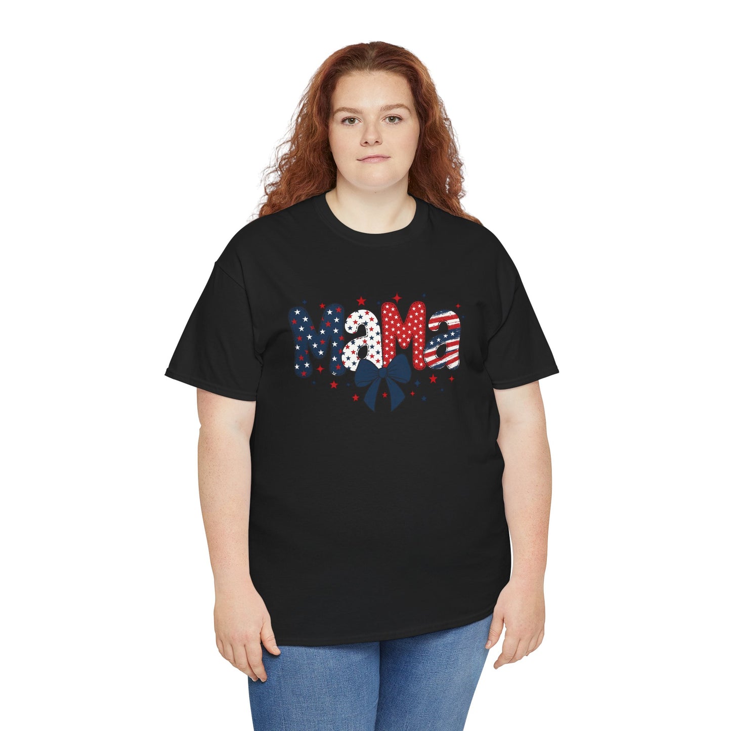 Patriotic Mama Tee - Unisex Cotton Shirt for Moms