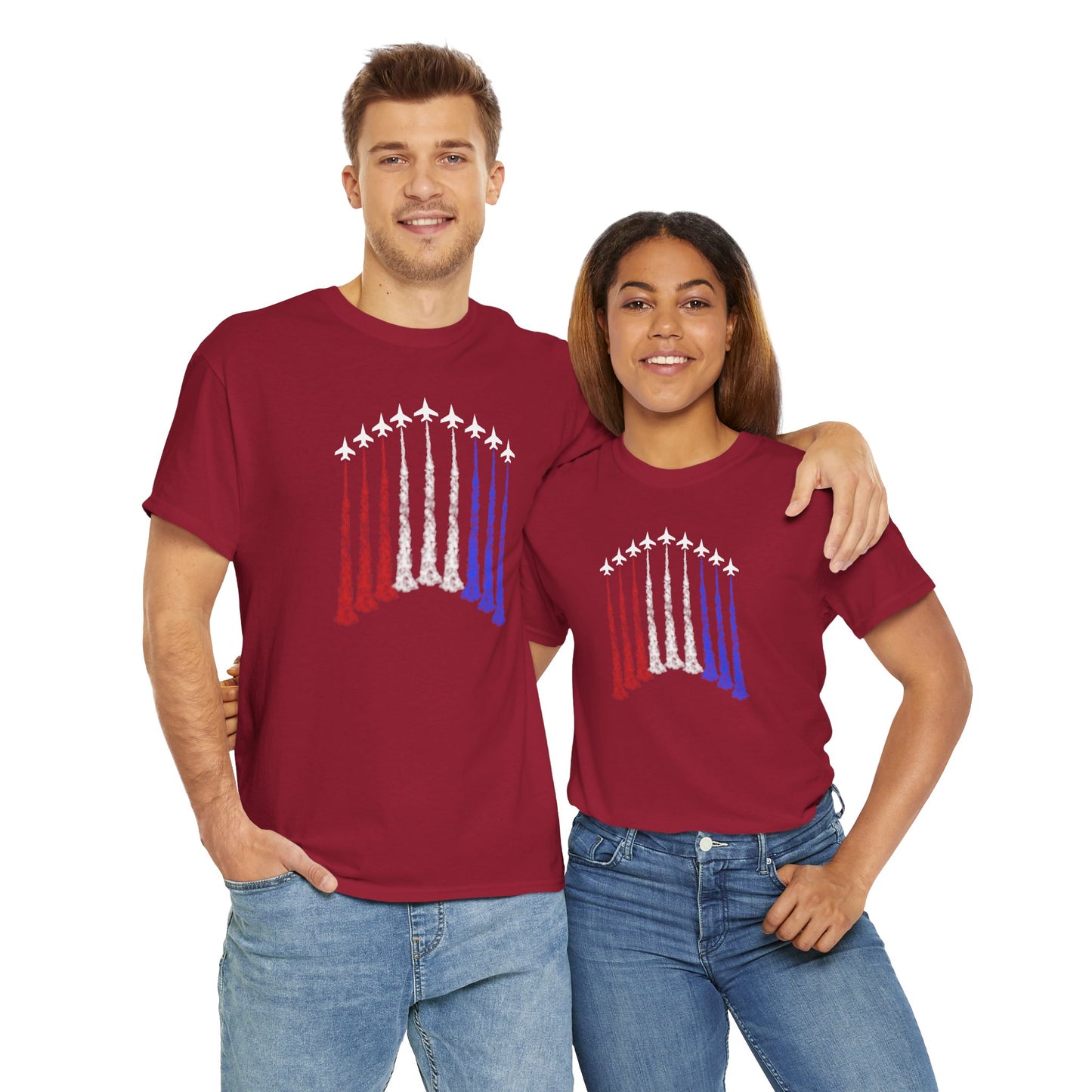 Jet Flyover Shirt Red, White and Blue - Direct to Garmnet