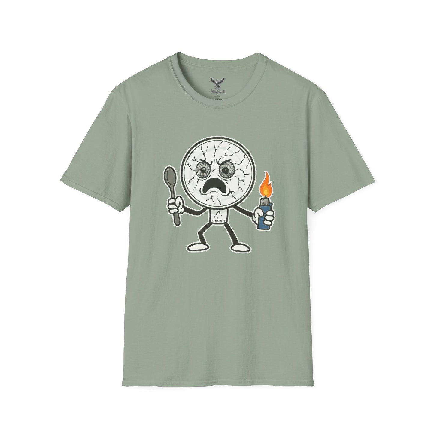 Crack Head - Funny Unisex Softstyle T-Shirt Graphic