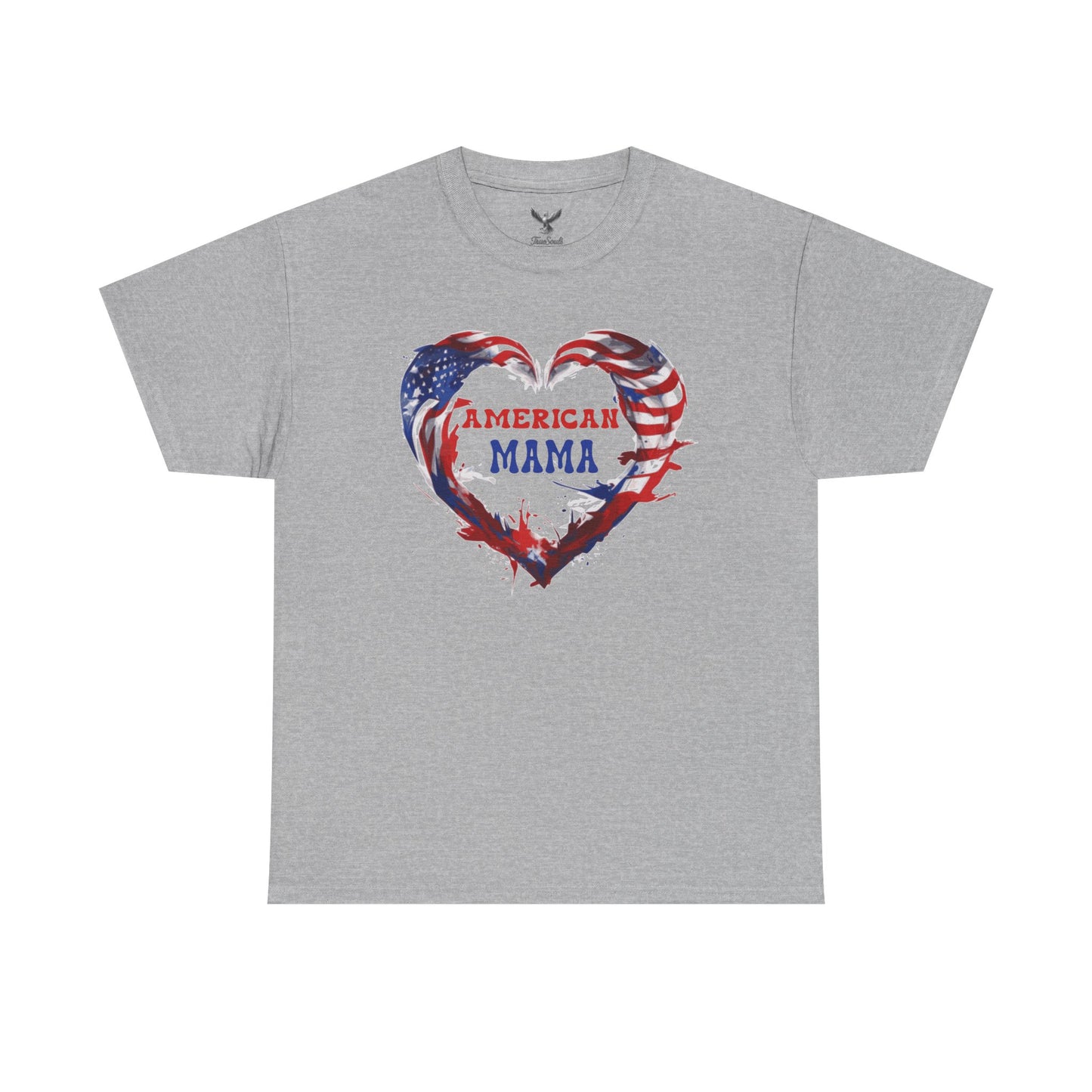 American Mama Heart Tee | Patriotic Shirt for Moms