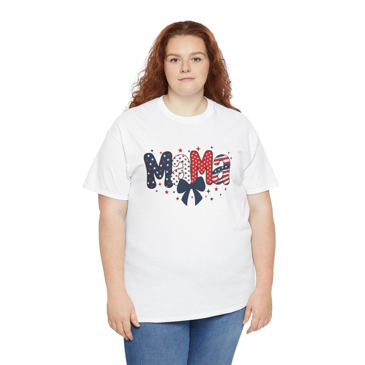 Patriotic Mama Tee - Unisex Cotton Shirt for Moms