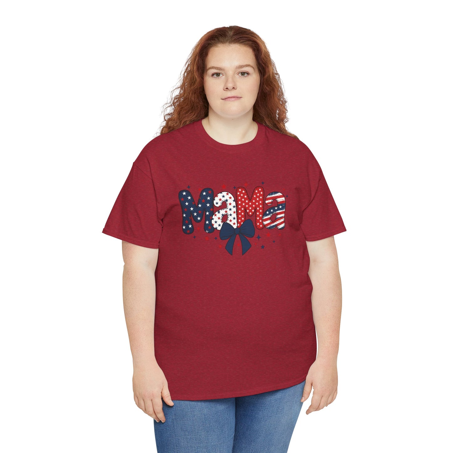 Patriotic Mama Tee - Unisex Cotton Shirt for Moms
