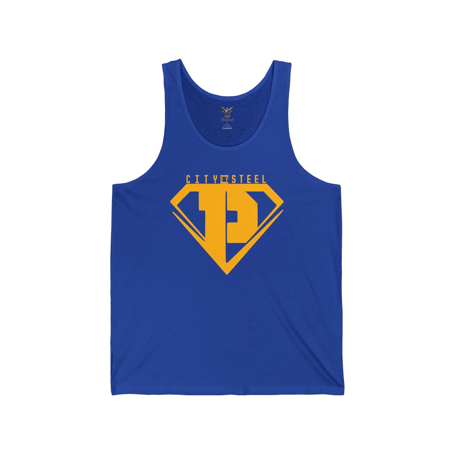 City of Steel - Unisex Jersey Tank - Bold Graphic Tee for Everyday Wear
