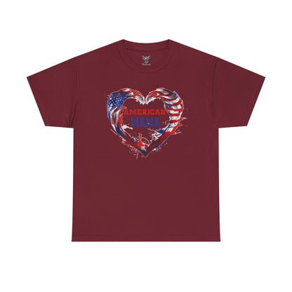 American Mama Heart Tee | Patriotic Shirt for Moms