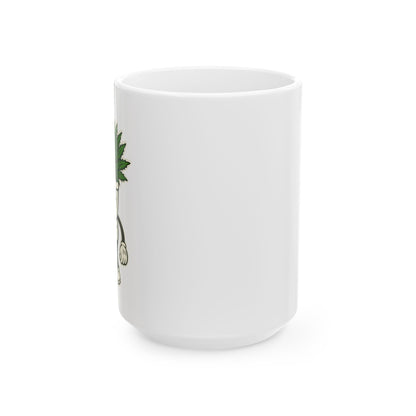 Pot Head - Funny Ceramic Mug - 11oz & 15oz Ceramic Coffee Cup