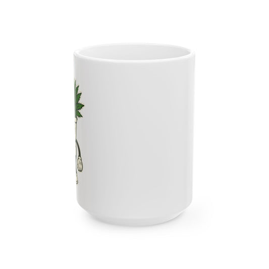 Pot Head - Funny Ceramic Mug - 11oz & 15oz Ceramic Coffee Cup