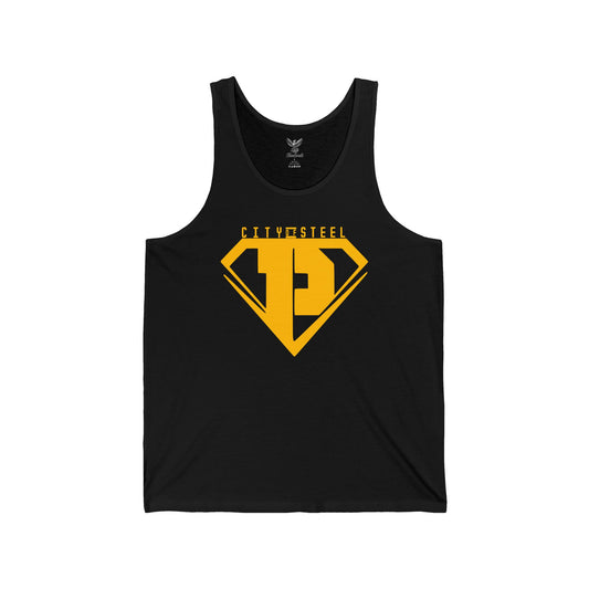 City of Steel - Unisex Jersey Tank - Bold Graphic Tee for Everyday Wear
