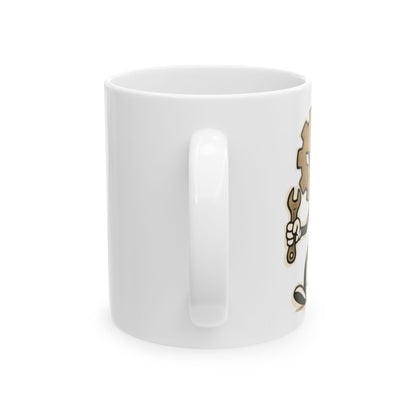 Gear Head - Funny Ceramic Mug - 11oz & 15oz Ceramic Coffee Cup