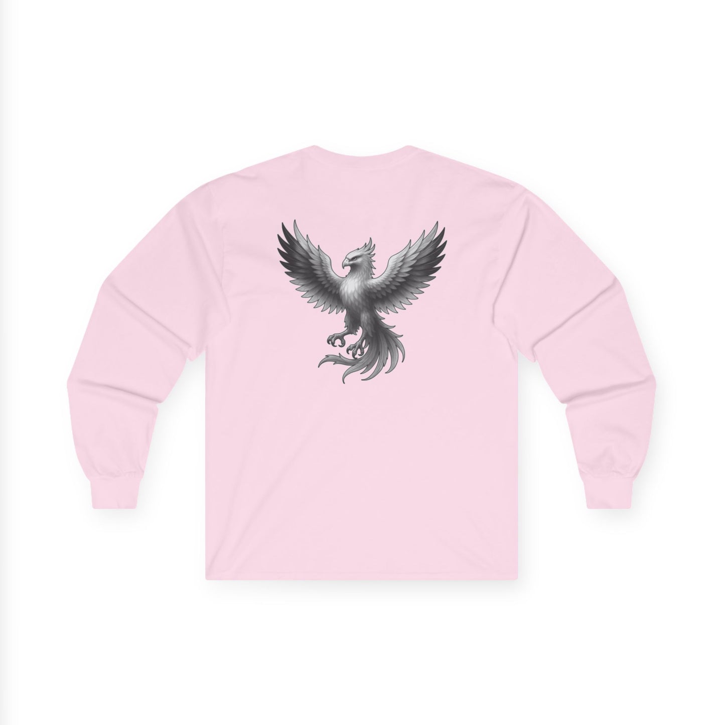 True Souls Black & White Phoenix on Back Long Sleeve Tee